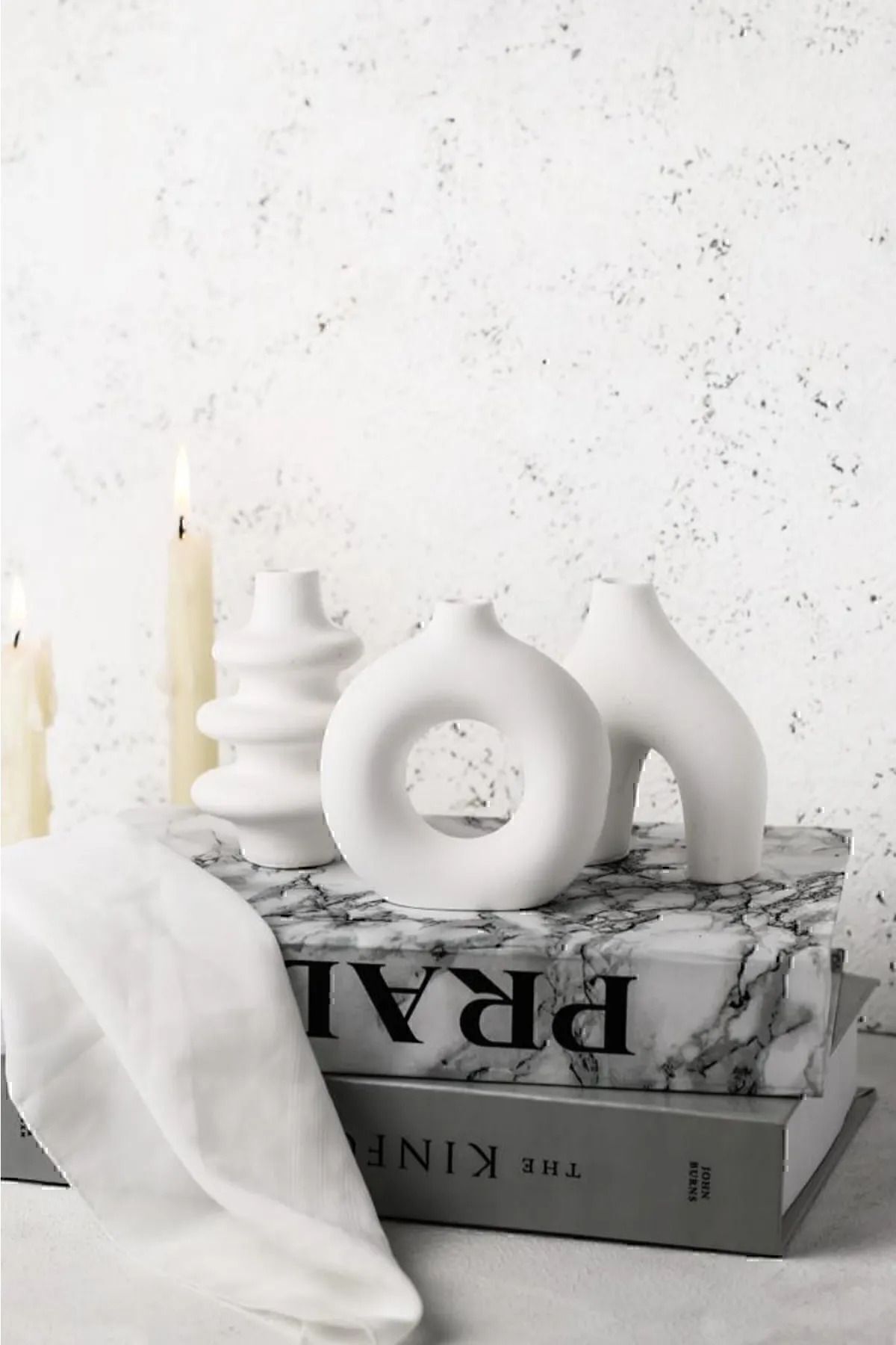 Iskandinav Tarzı 3'lü Minimal Vazo Set