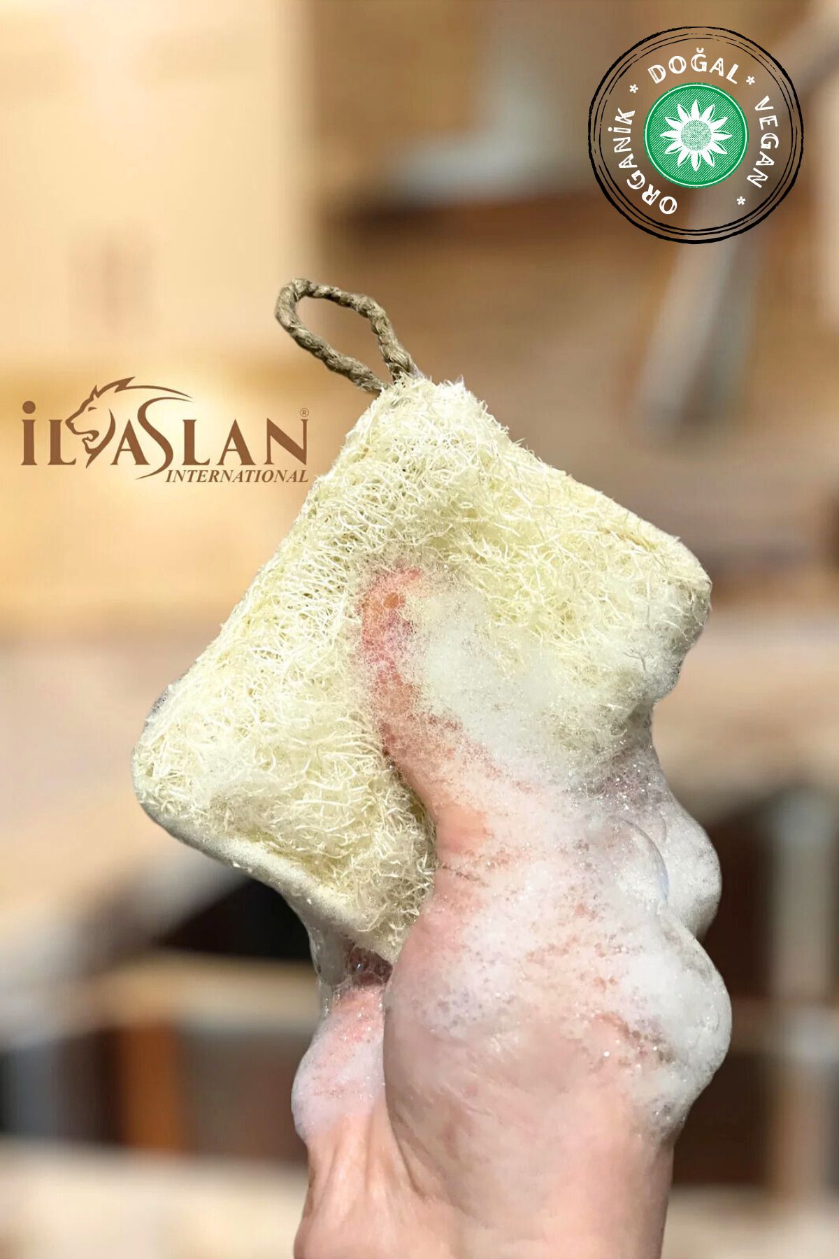 2 Adet Doğal Kabak Bulaşık Lifi Çift Taraflı Kullanım (12X8 CM)