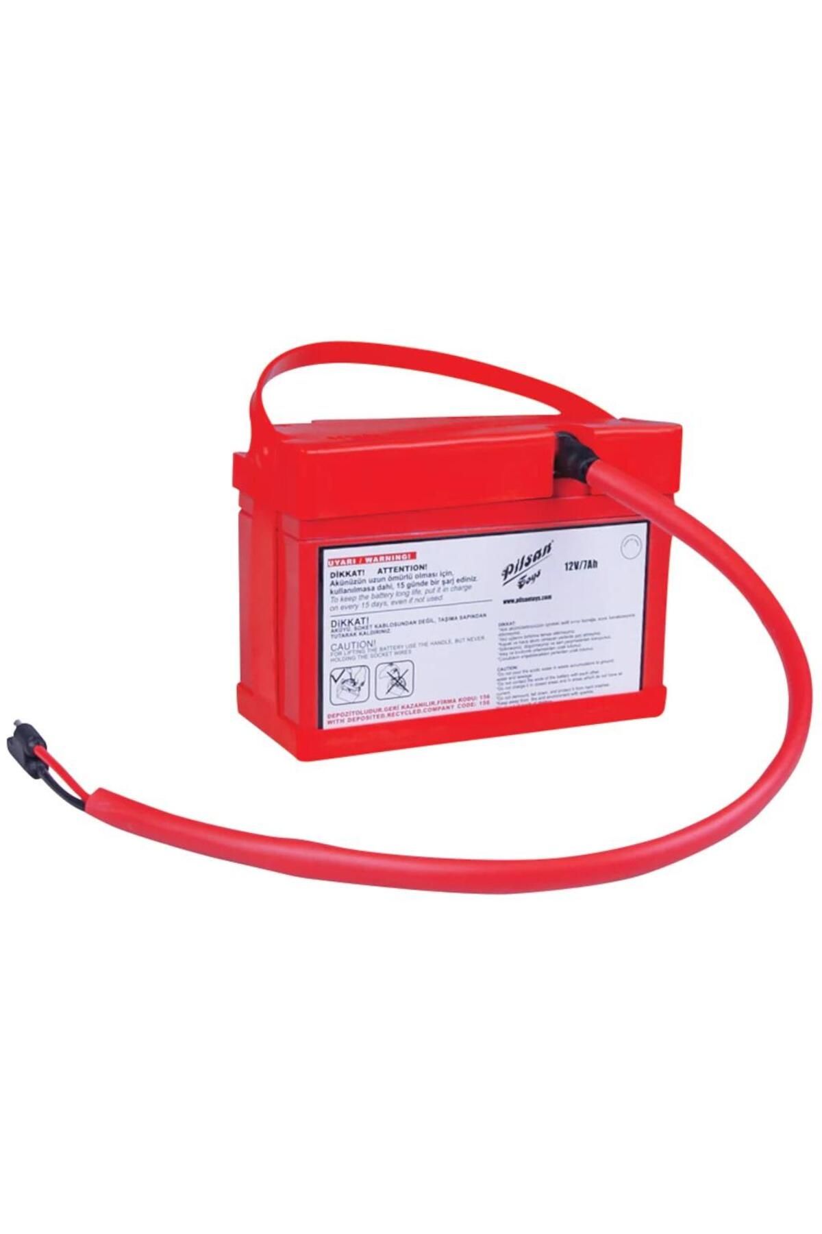 Pilsan 12 Volt 7 Amper Akülü Araba Aküsü 12 V 7 A Orjinal Pilsan Akü