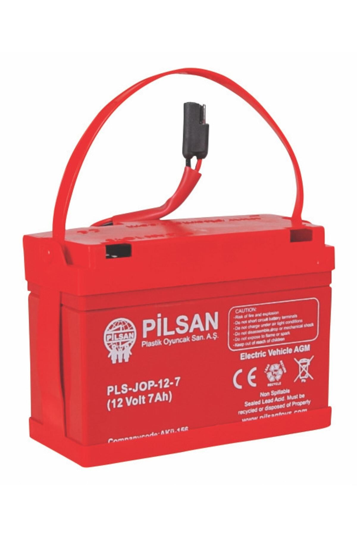 Pilsan 12 Volt 7 Amper Akü Kısa Kablo Pilsan 12v 7ah Akülü Araba Akü