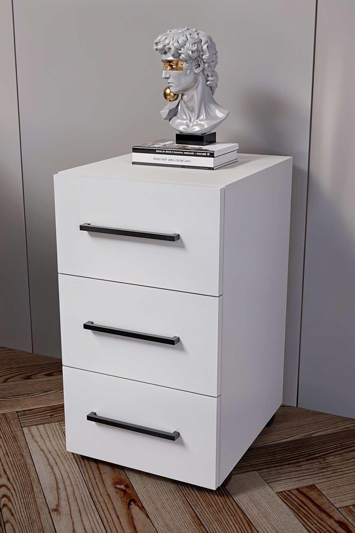 Tekerli Palma Keson - 3 Çekmeceli Tekerli Keson