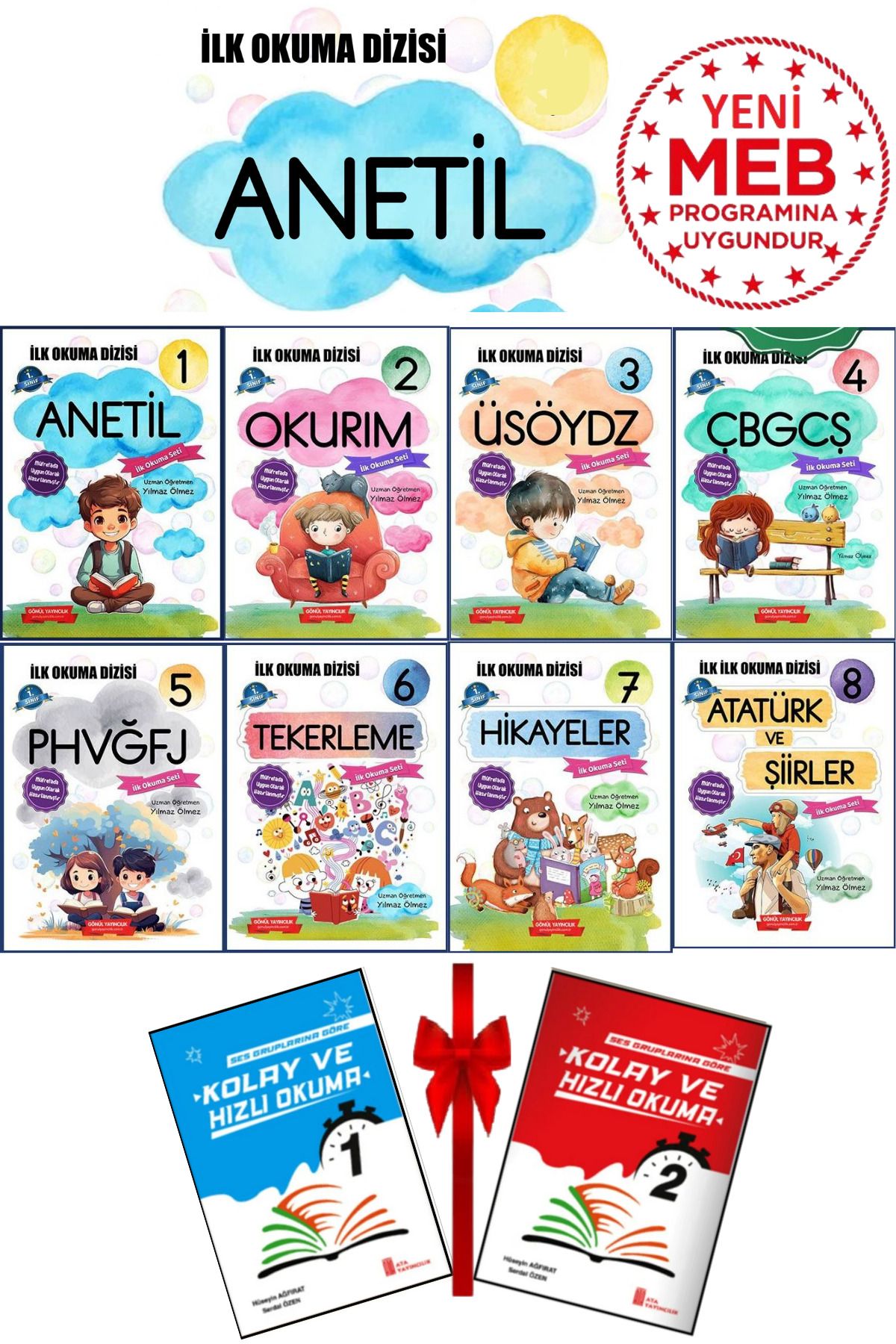 1.sınıf Kolay Ve Hızlı Okuma Seti Anetil Ilk Okuma