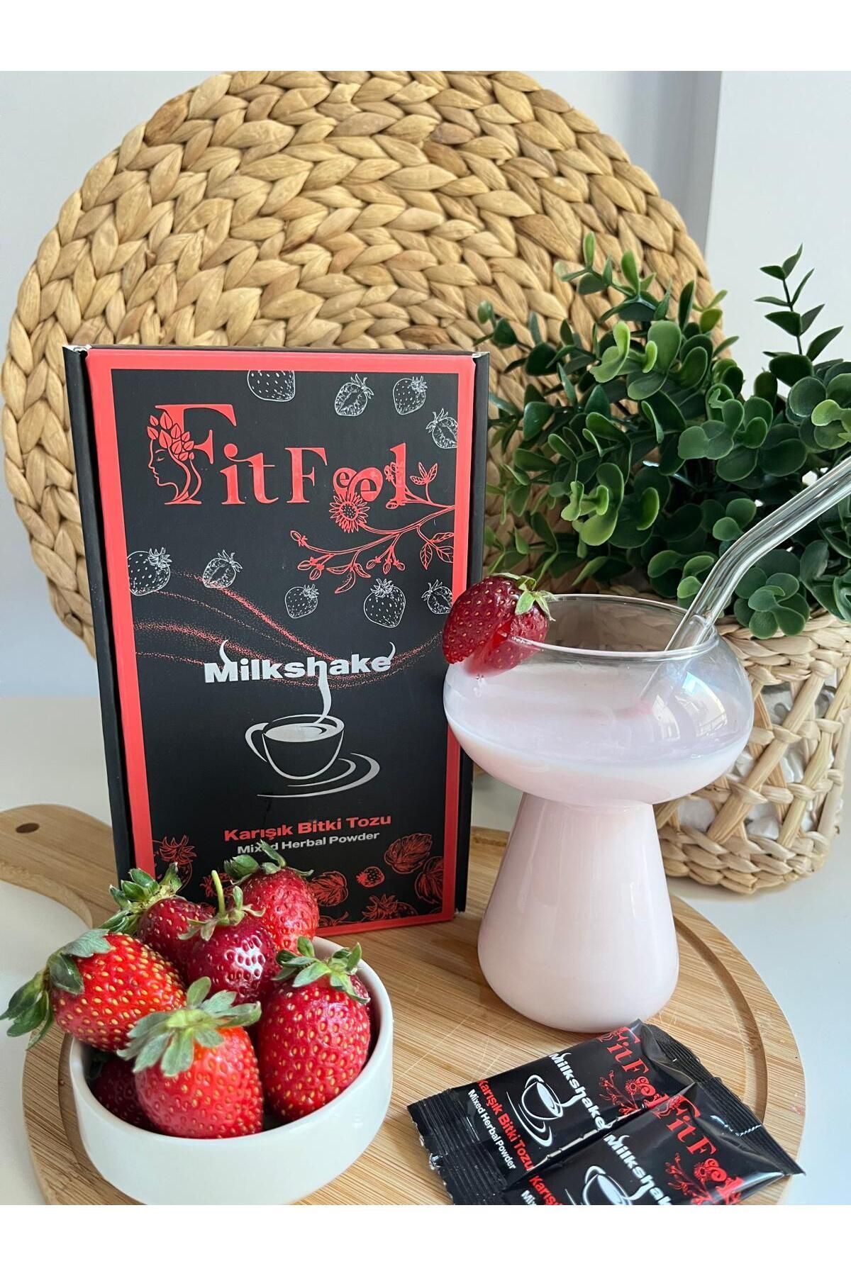 İştah Açıcı Çilek Aromalı Milkshake