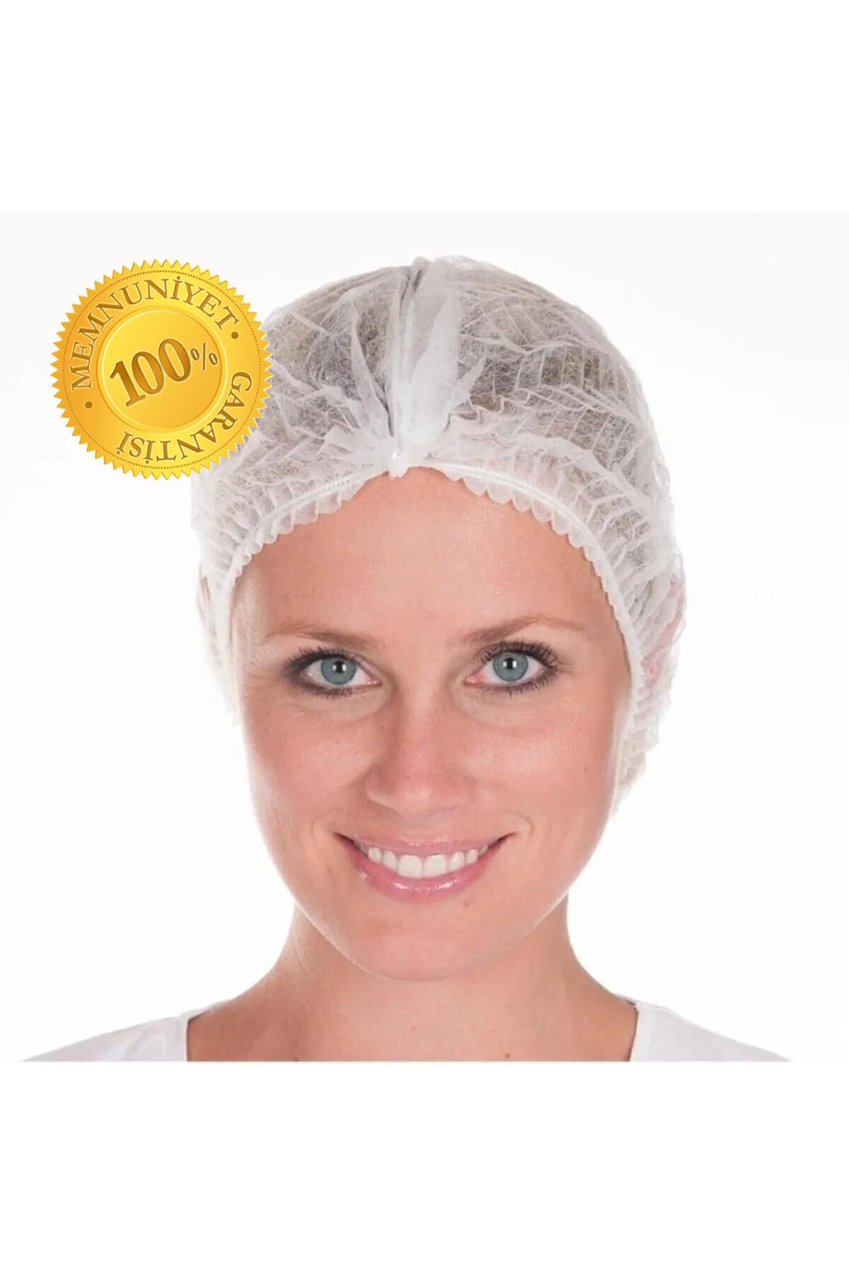 Saç Bonesi Bone Beyaz Tek Kullanımlık 100 Lü Paket