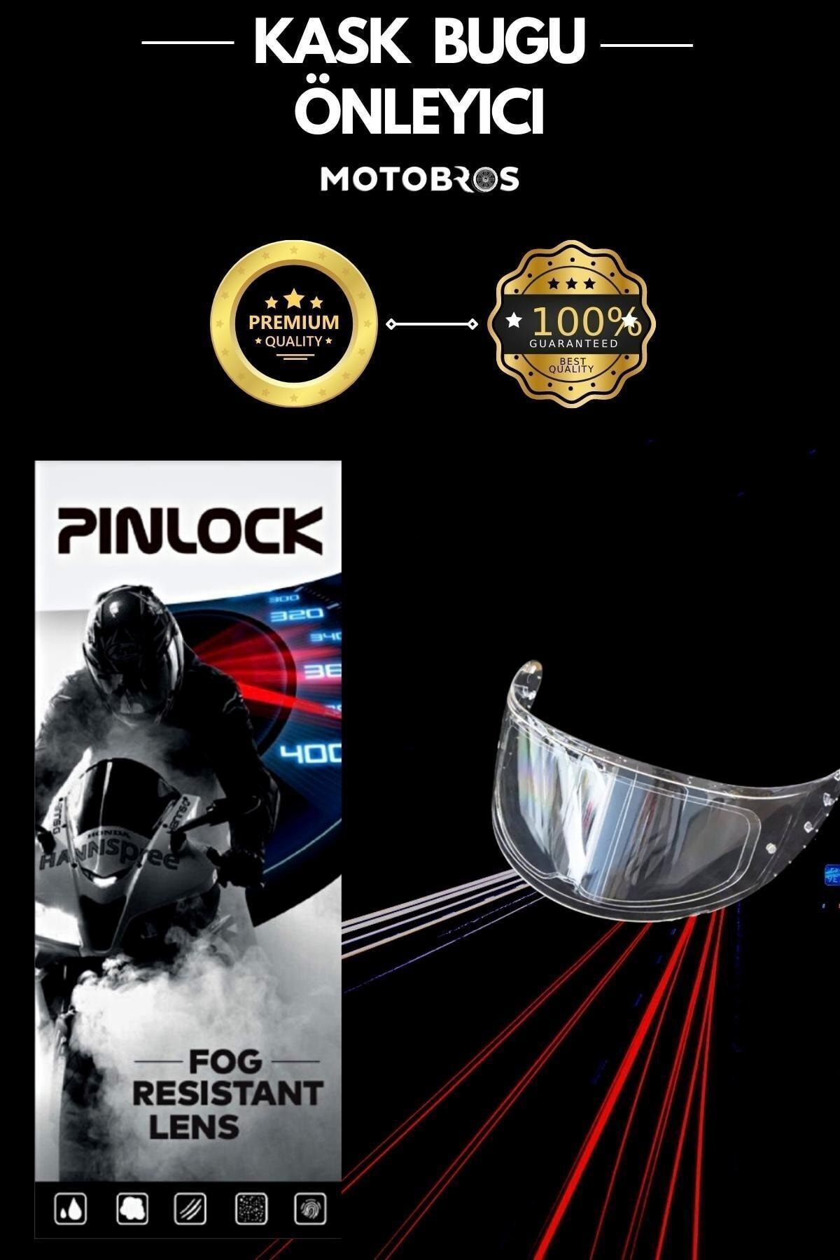 Motosiklet Ns-14 Kask Buğu Buhar Önleyici Garantili Pinlock
