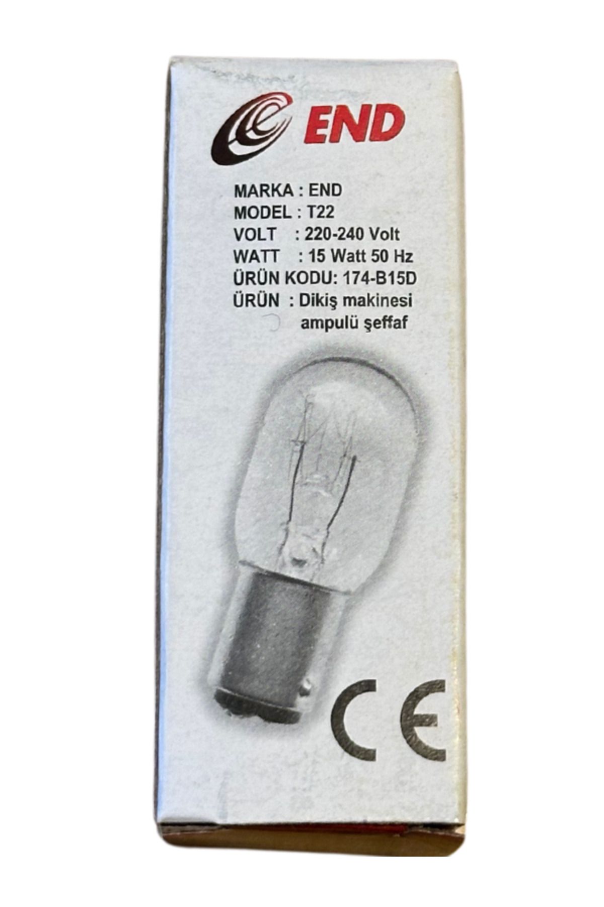 15W B15D Duylu Dikiş Makinesi Ampulü