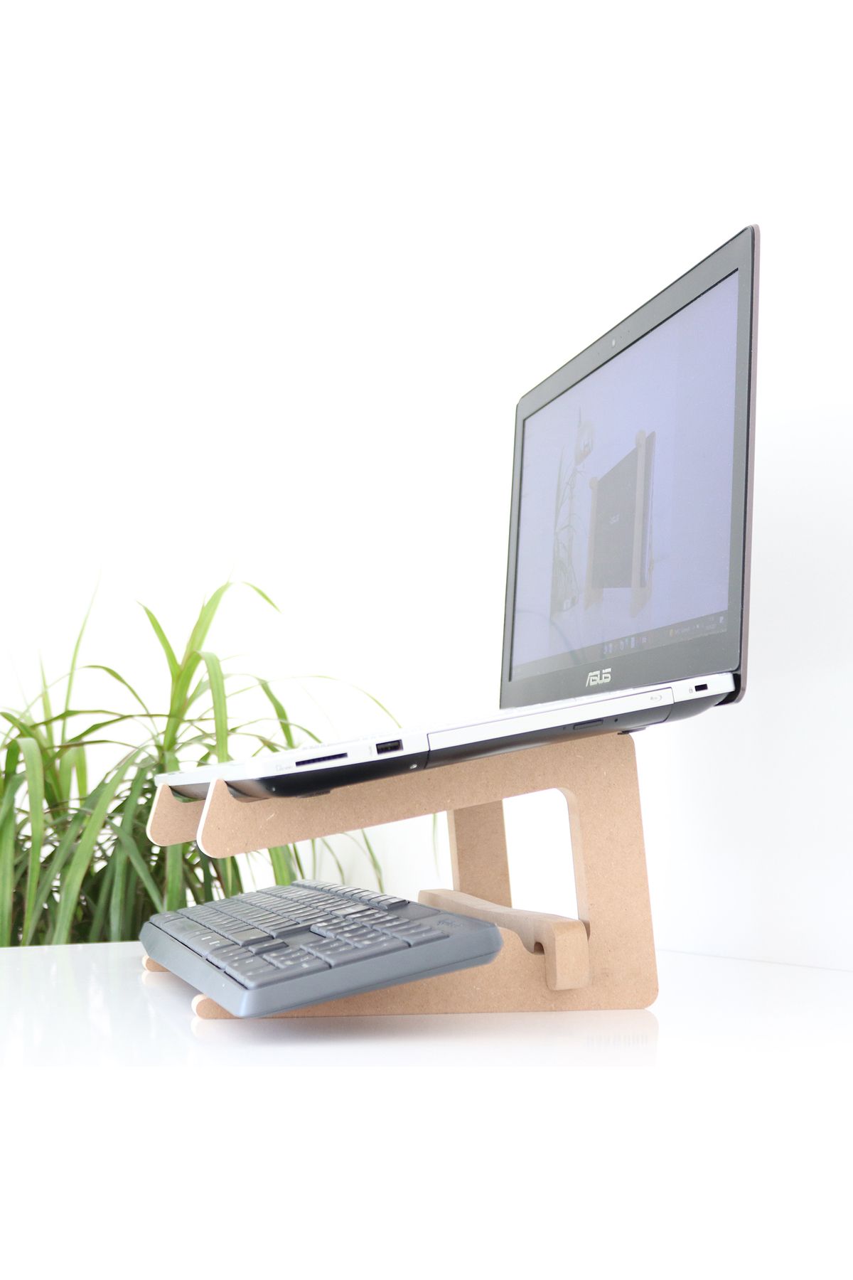 Laptop Standı – 13” – 14” Boyutlarındaki Laptoplar Ile Uyumlu – Notebook Standı - Ahşap - Wls4