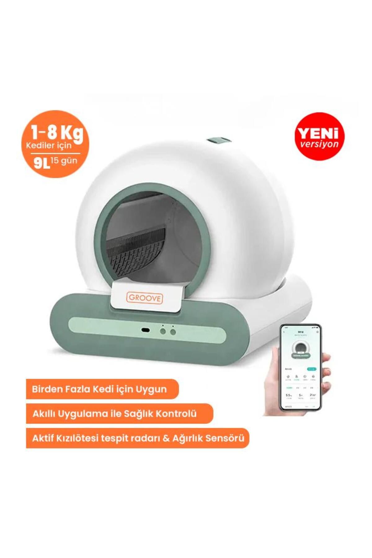 Ti 65l Wifi Otomatik Akıllı Kedi Tuvaleti Yeni Versiyon