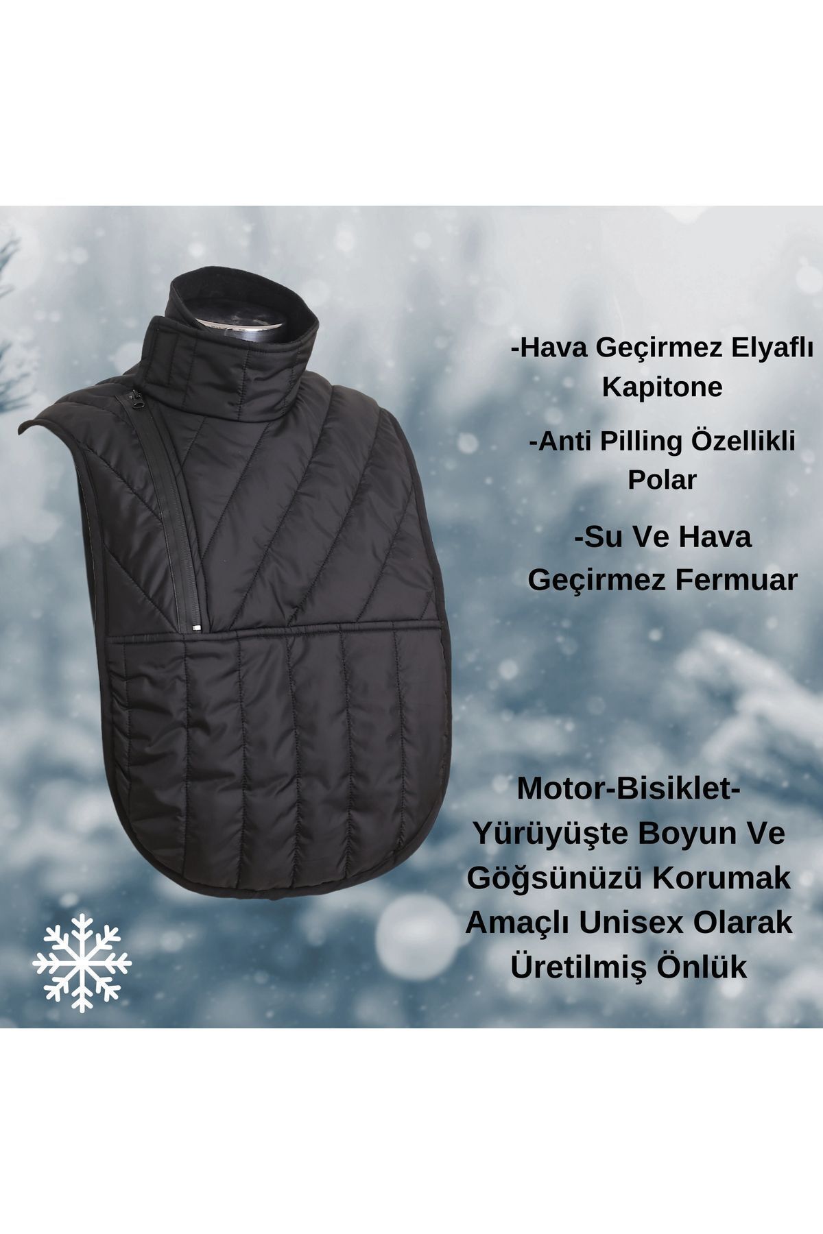 Motosiklet,bisiklet Göğüs Ve Boyun Rüzgar Koruma Unisex Anti Pilling Polarlı