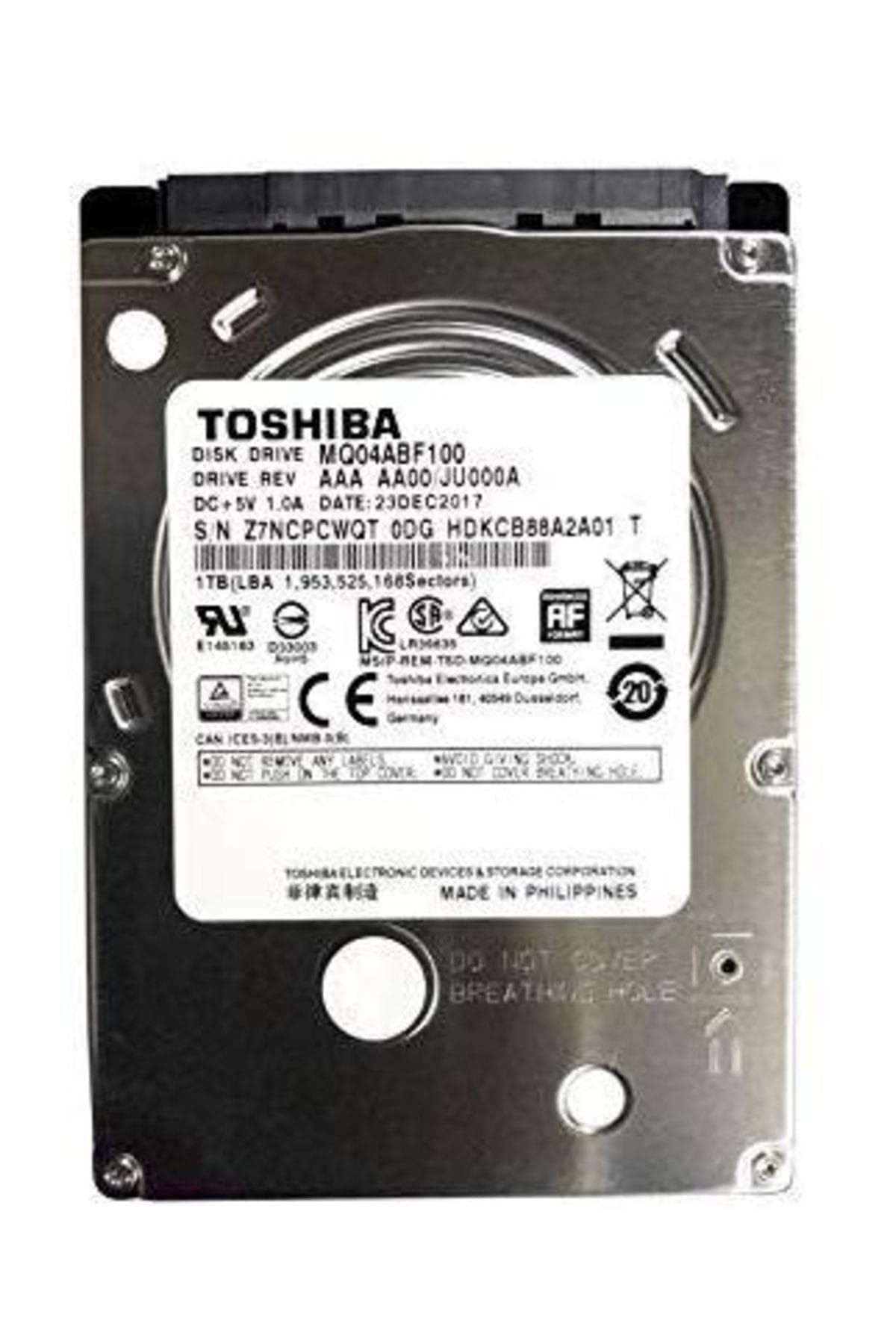 2.5 1TB 128MB 5400RPM MQ04ABF100 Dahili Disk