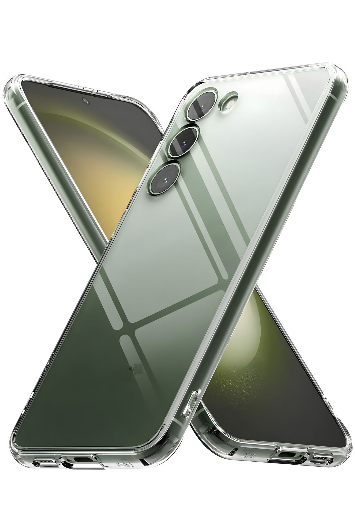 Samsung Galaxy S23 Kılıf Şeffaf Kamera Korumalı Renksiz Esnek Silikon Kapak Kilif