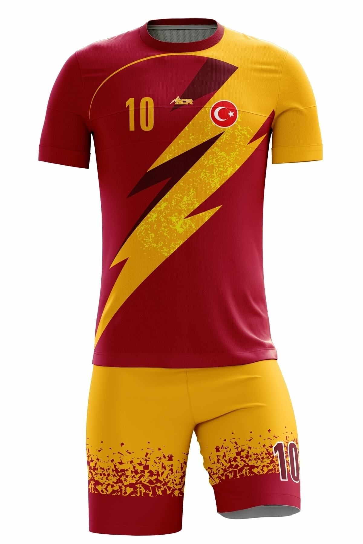 Futbol Forması Şimşek Model - Kişiye Özel Isim Ve Numara Yazılabilir Dijital Baskı Tasarım