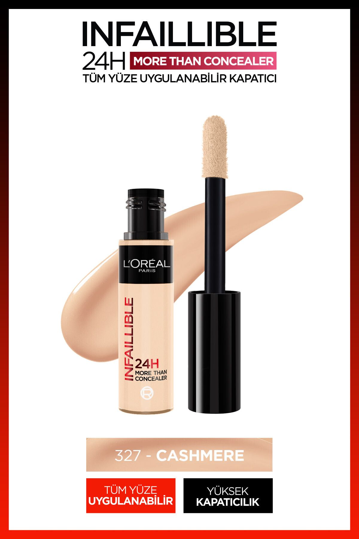 Infaillible Tüm Yüze Uygulanabilir Kapatıcı 327 Cashmere Concealer