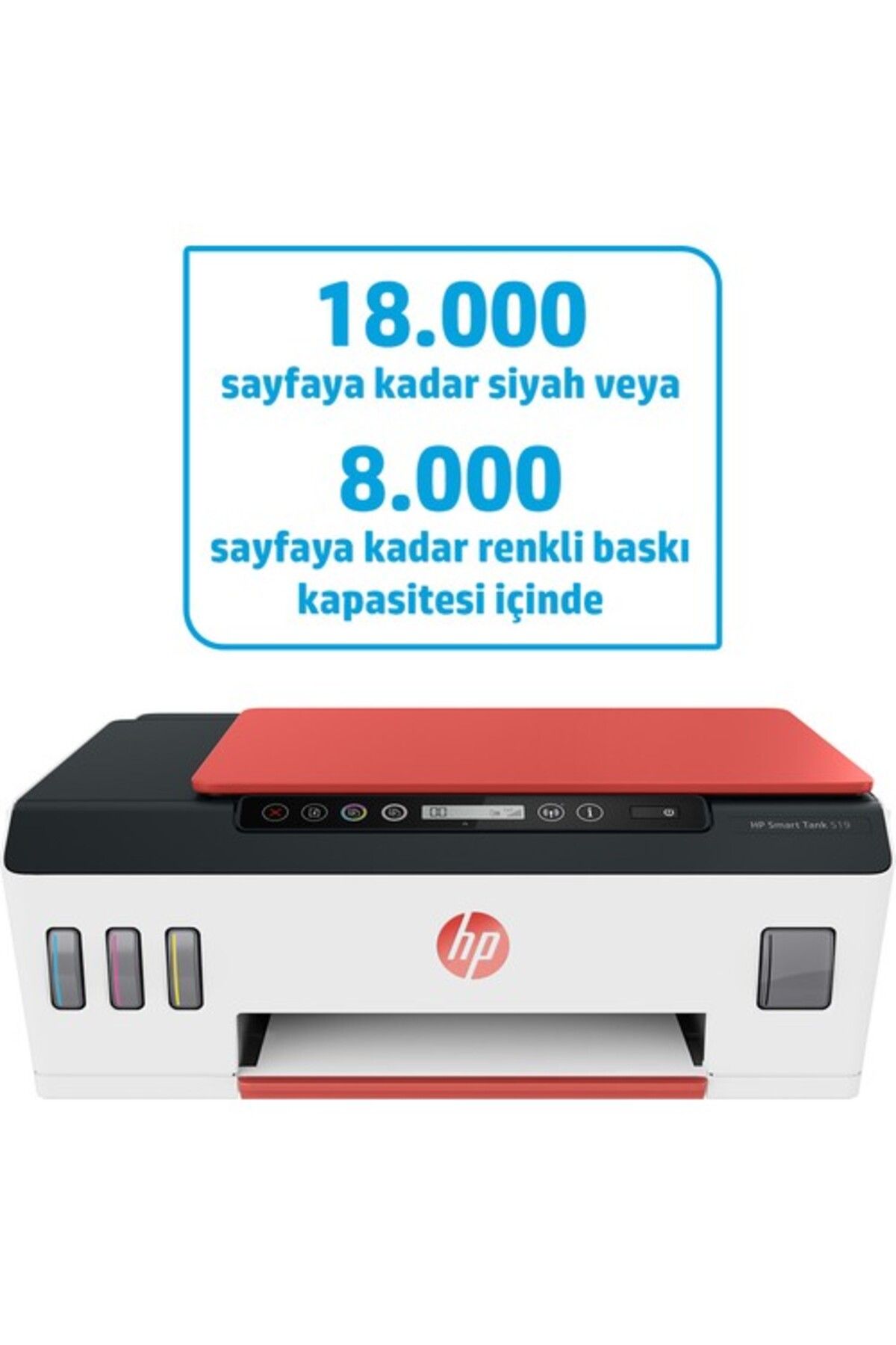 Smart Tank 519 Wi-fi Fotokopi Tarayıcı Renkli Çok Fonksiyonlu Tanklı Yazıcı 3yw73a