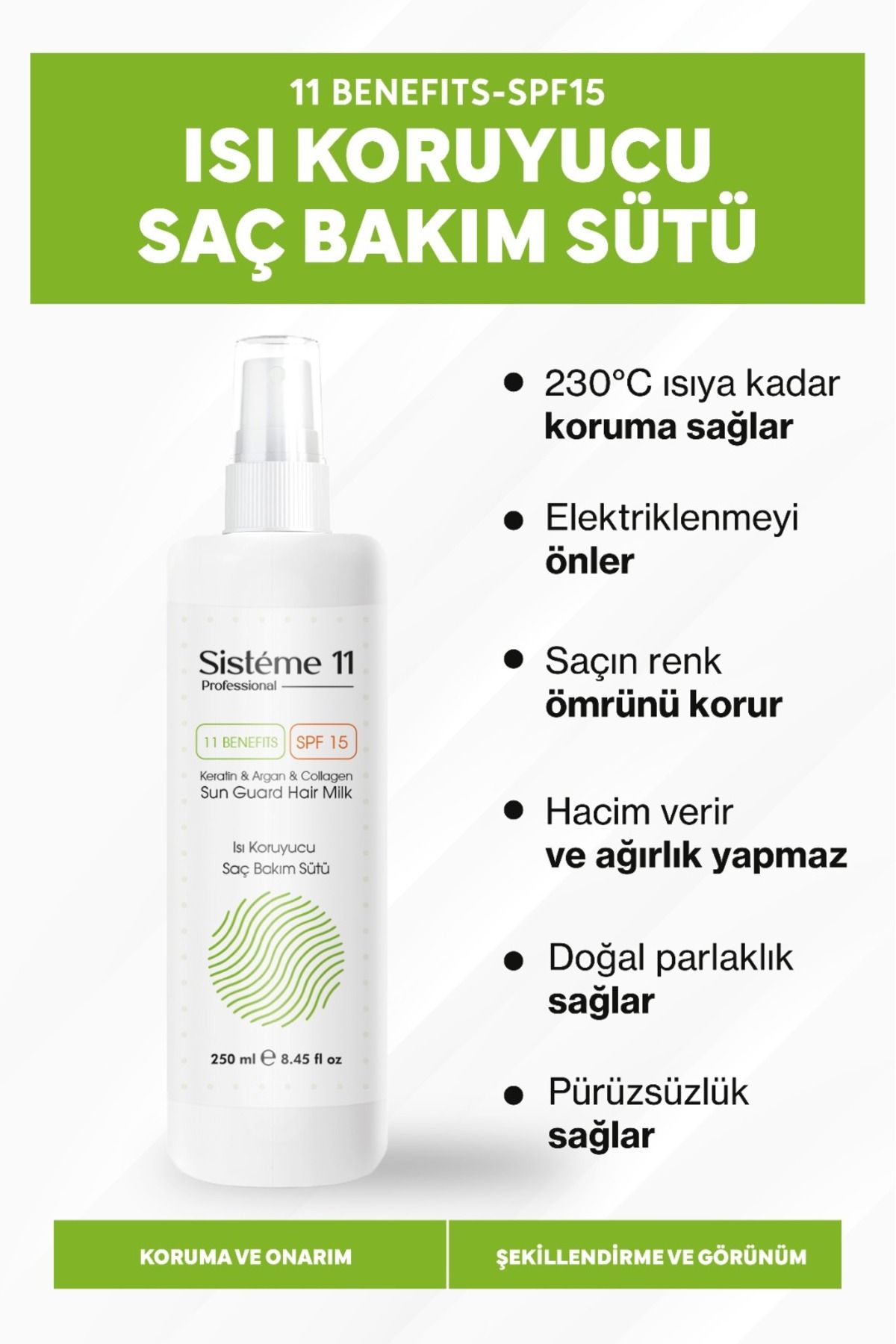 Sun Guard Isıya Karşı Koruyucu Saç Bakım Süt Spreyi 250 ml 8684091004165