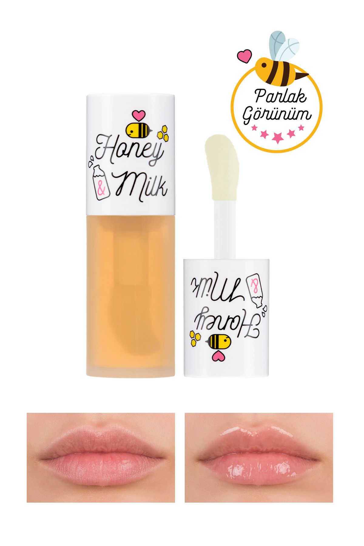 Bal Ve Süt Özlü Besleyici Ve Nemlendirici Dudak Bakım Yağı A'pıeu Honey & Milk Lip Oil