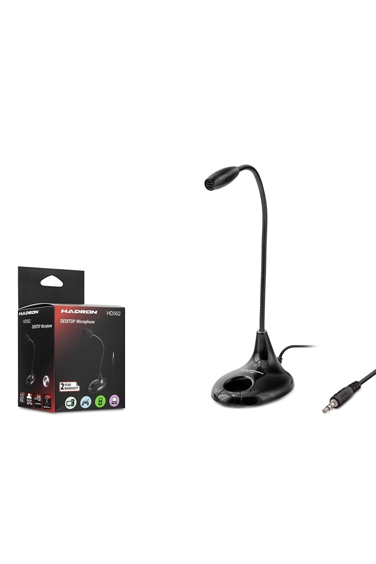 Hd562 Mikrofon Pc Aux 3.5mm 2 Boğumlu MC7