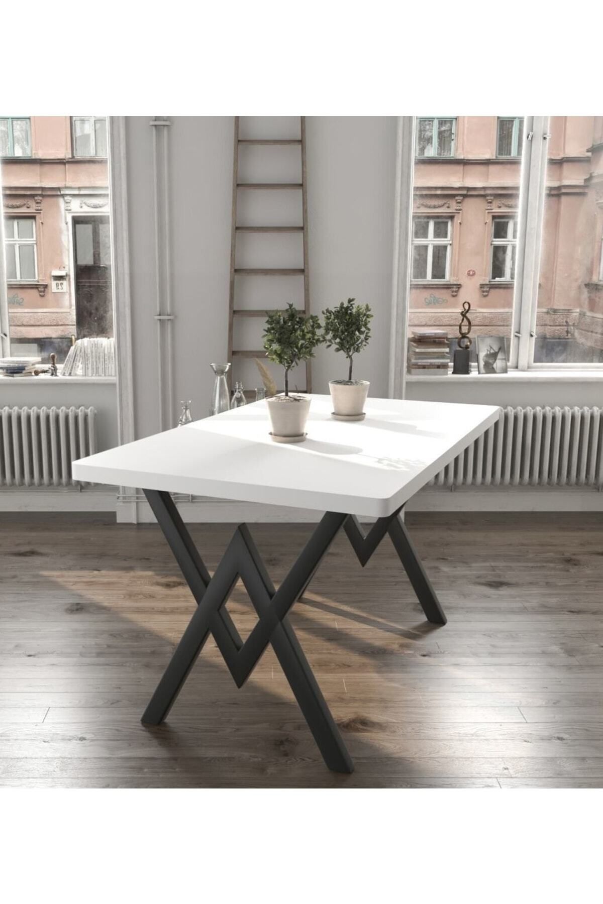 80x120 Alara Mutfak Masası Yemek Masası Balkon Masası Cafe Masası