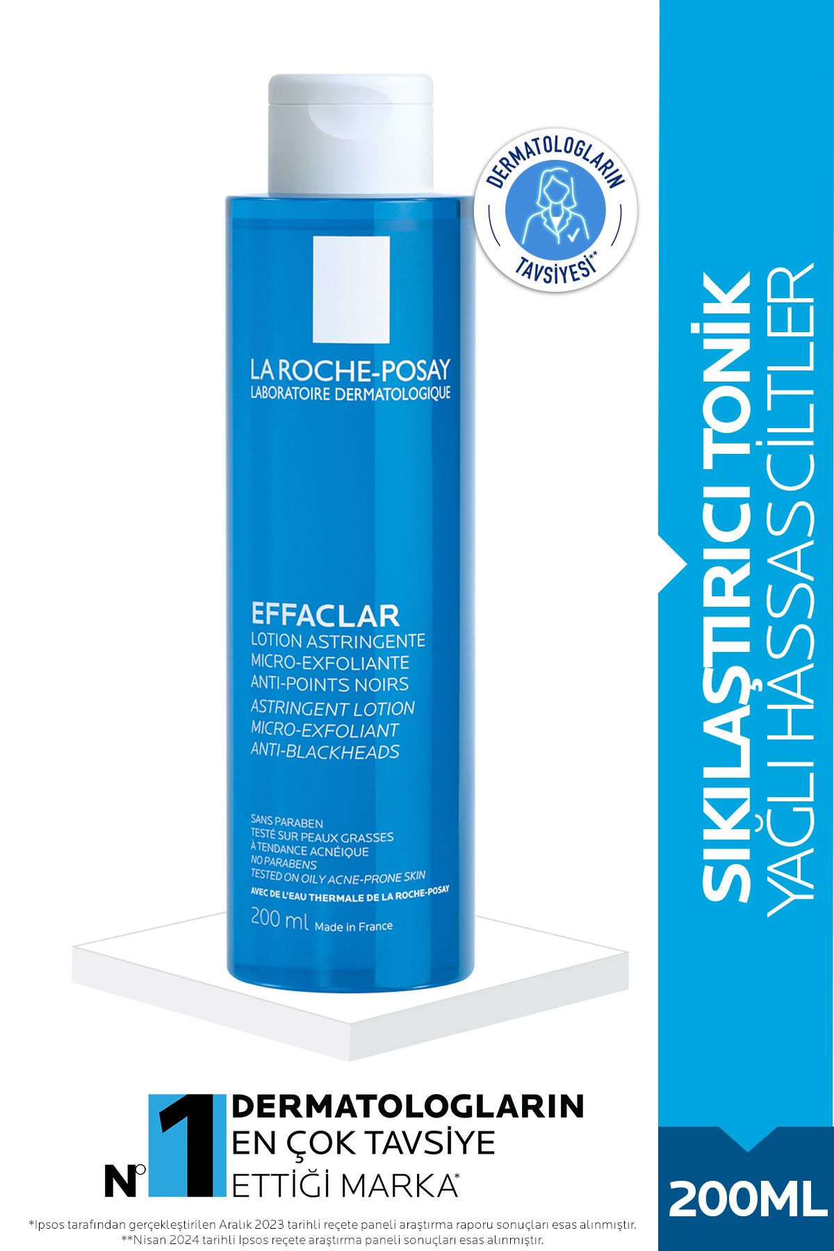Effaclar Yağlı,Akne/Sivilceye Eğilimli Ciltler İçin Salisilik Asit İçeren Tonik 200ml