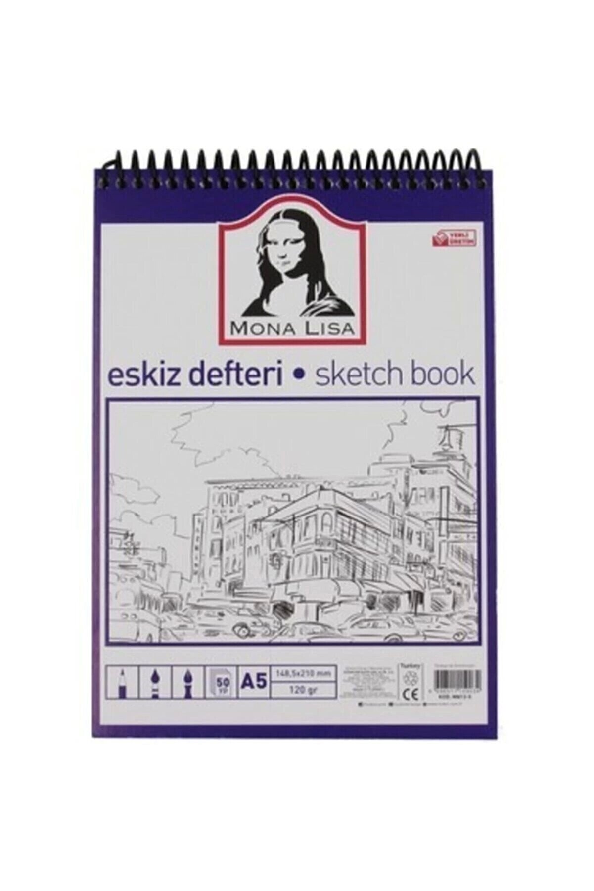 Eskiz Defteri Mona Lisa A5 Telli 120 Gr 50 Yp Mn13-5