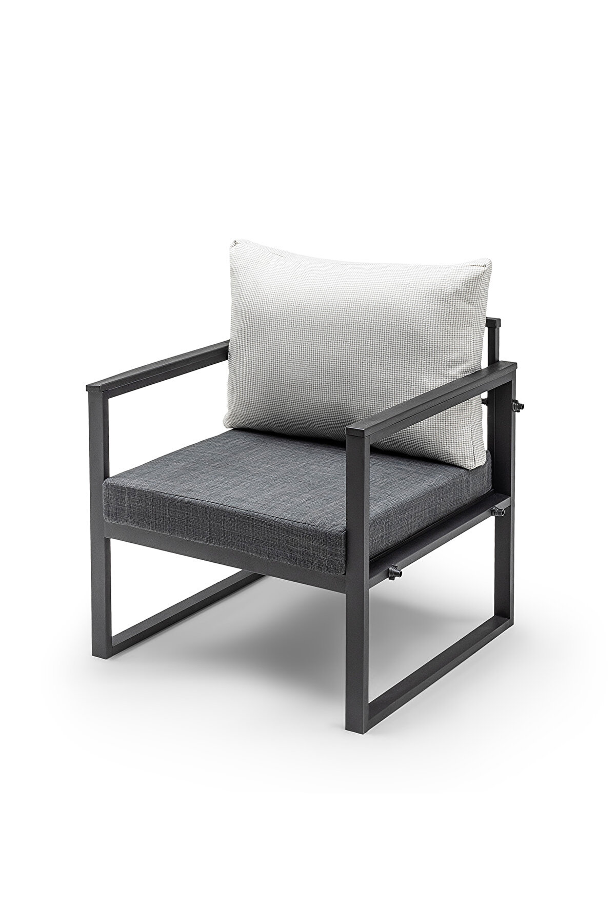 Bahçe Mobilyası, Cafe, Balkon, Kanepe, Berjer (68cm ) Antrasit