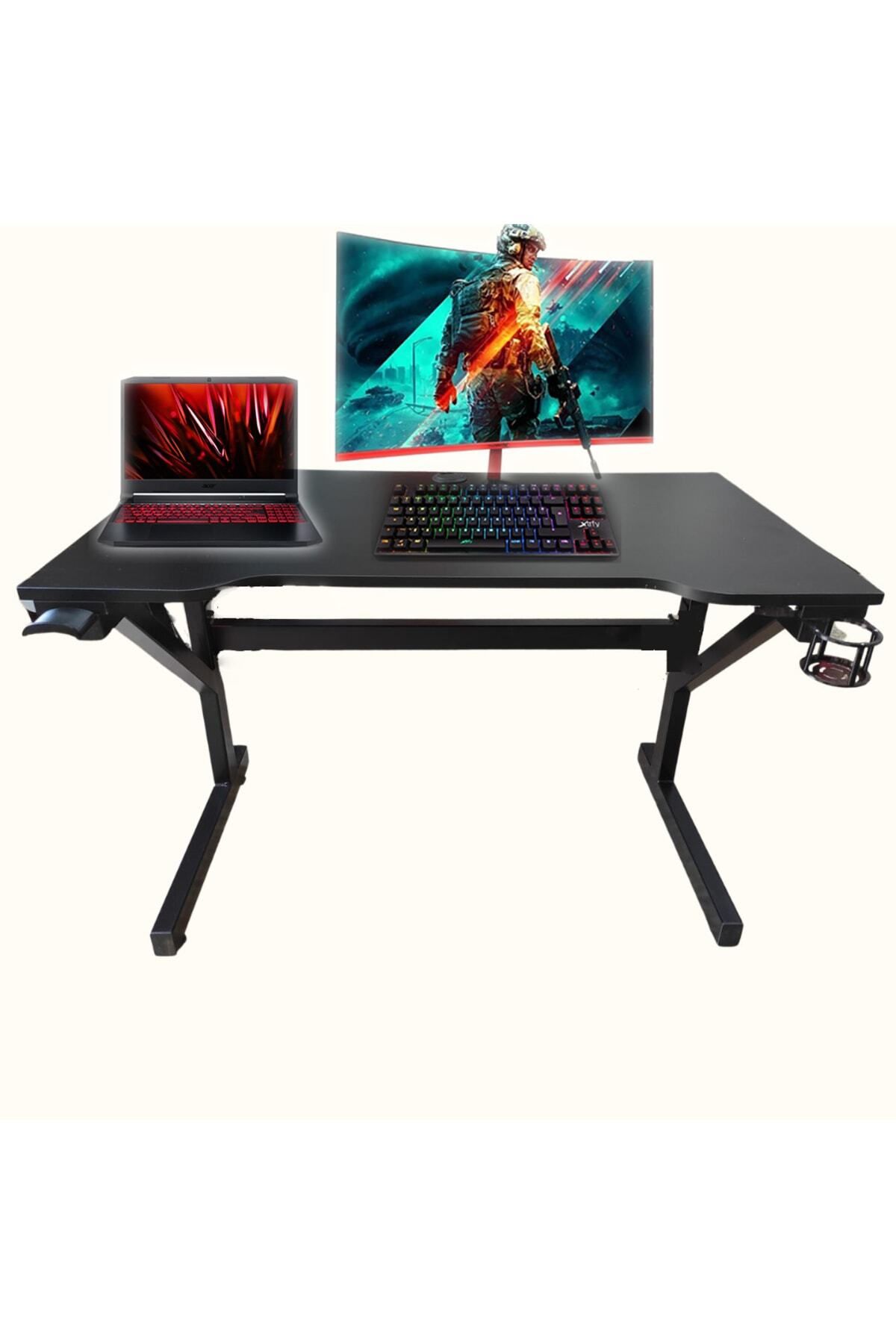 Rgb Ledli Kumandalı Oyuncu Masası 130x65x76