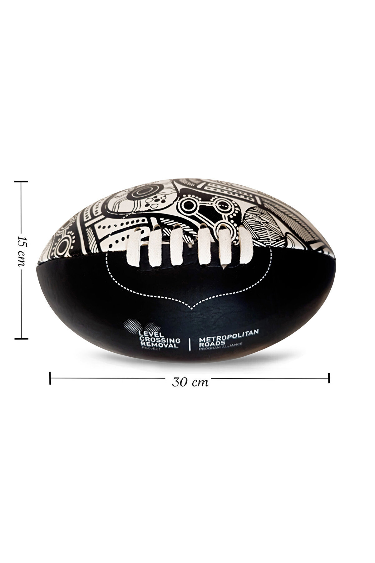 Sherrin Afl Game Ball American Football Gerçek Deri Amerikan Futbol Topu Siyah - Beyaz