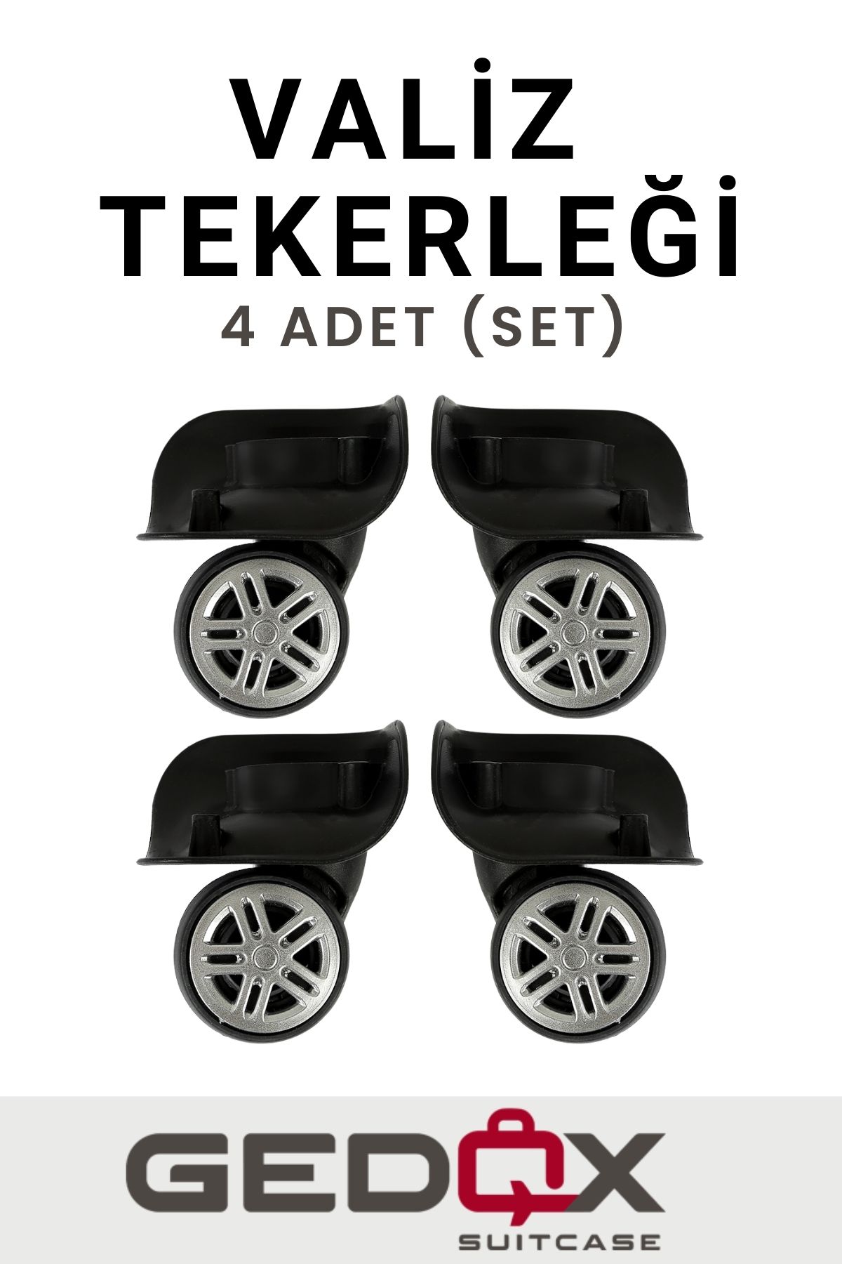 Valiz Tekerleği Çift Teker 01 4 Adet