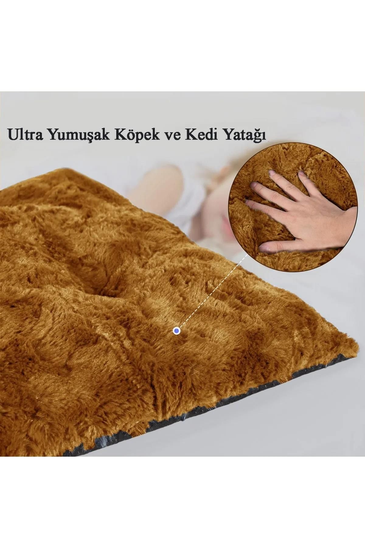 Peluş Kedi Ve Köpek Yatağı Yer Minderi - Karışık Renk