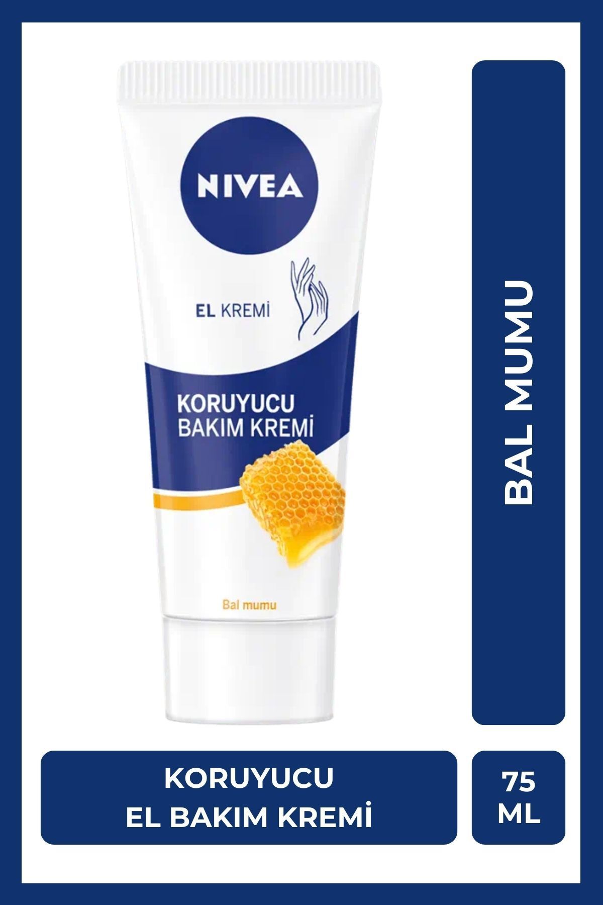 Koruyucu El Bakım Kremi Bal Mumu 75ml, Nemlendirici, Yumuşak Cilt, Yağlı His Bırakmaz, Gül Kokusu