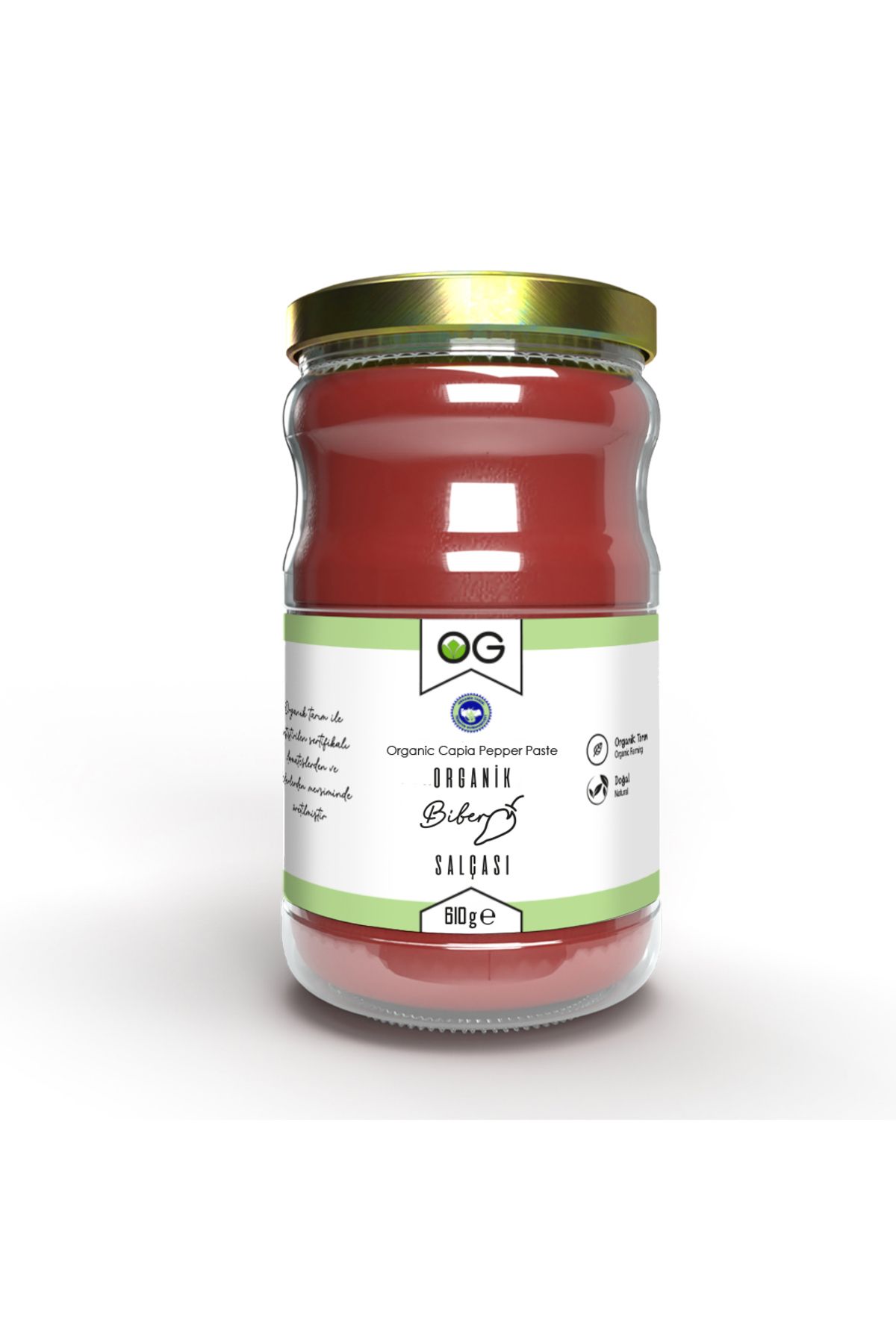 Organik Biber Salçası 610 Gr