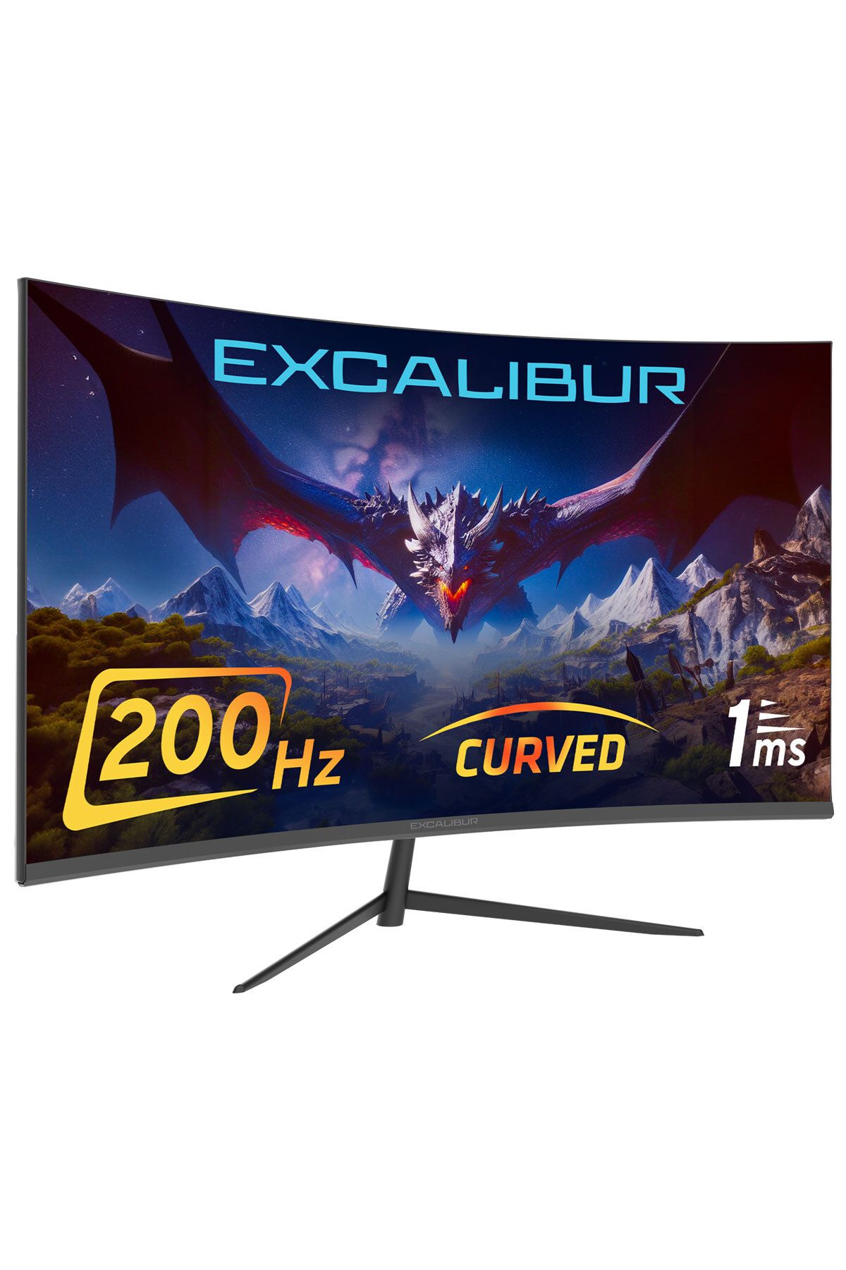 Excalibur M.E238FHD-G 23.8" 200HZ 1MS 300NIT (HDMI+DISPLAY)CURVED FREESYNC+G-SYNC LED OYUNCU MONİTÖR