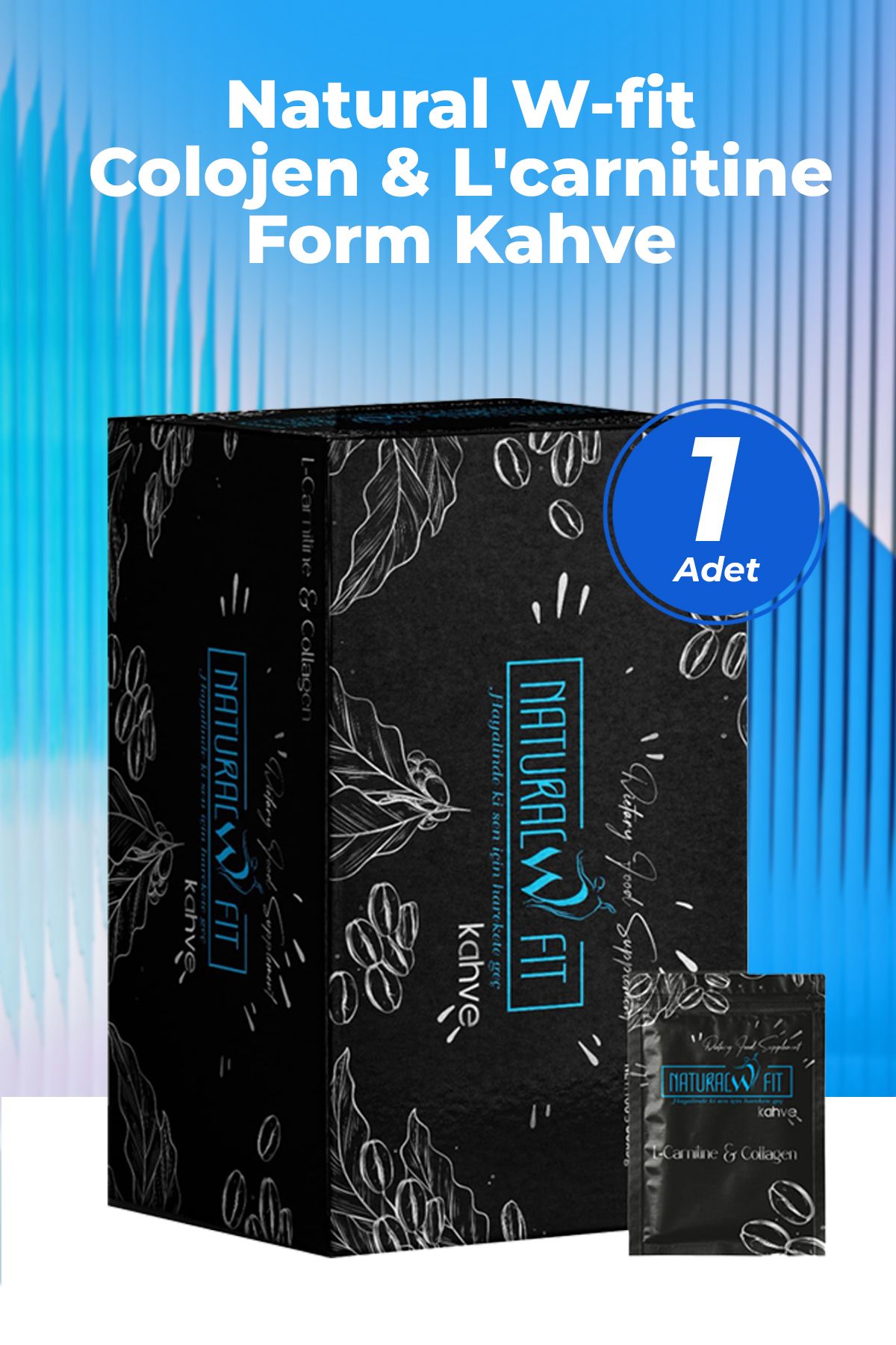 Natural W-fit Colojen & L'carnitine Form Kahve 30 Şaset Detoks