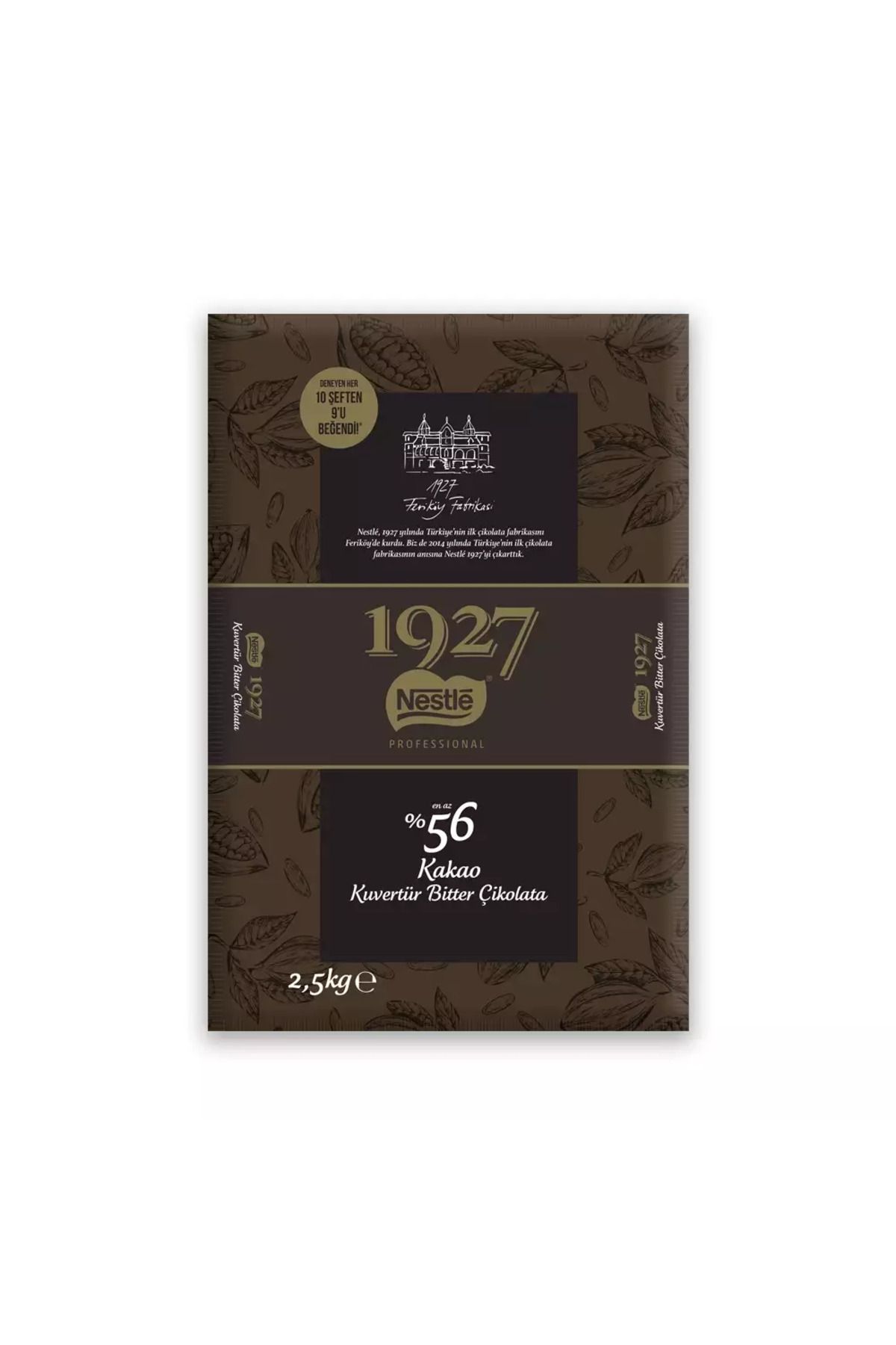 Nestlé 1927 Kuvertür Bitter %55 Kakao Çikolata 2.5kg
