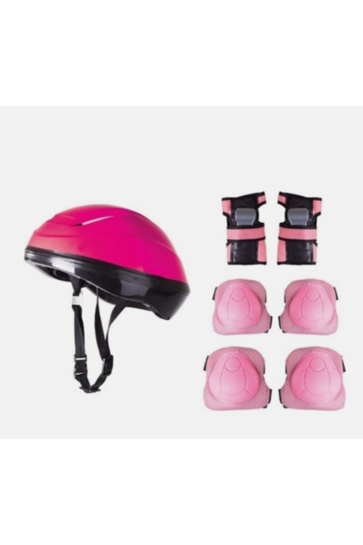 Çocuk Kask Dizlik Dirseklik Eldiven Seti Koruyucu Set Scooter Paten Koruyucu Ful Set