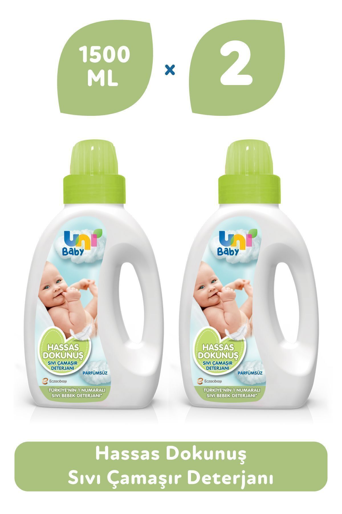 Hassas Çamaşır Deterjanı 1500 ml X 2 Adet