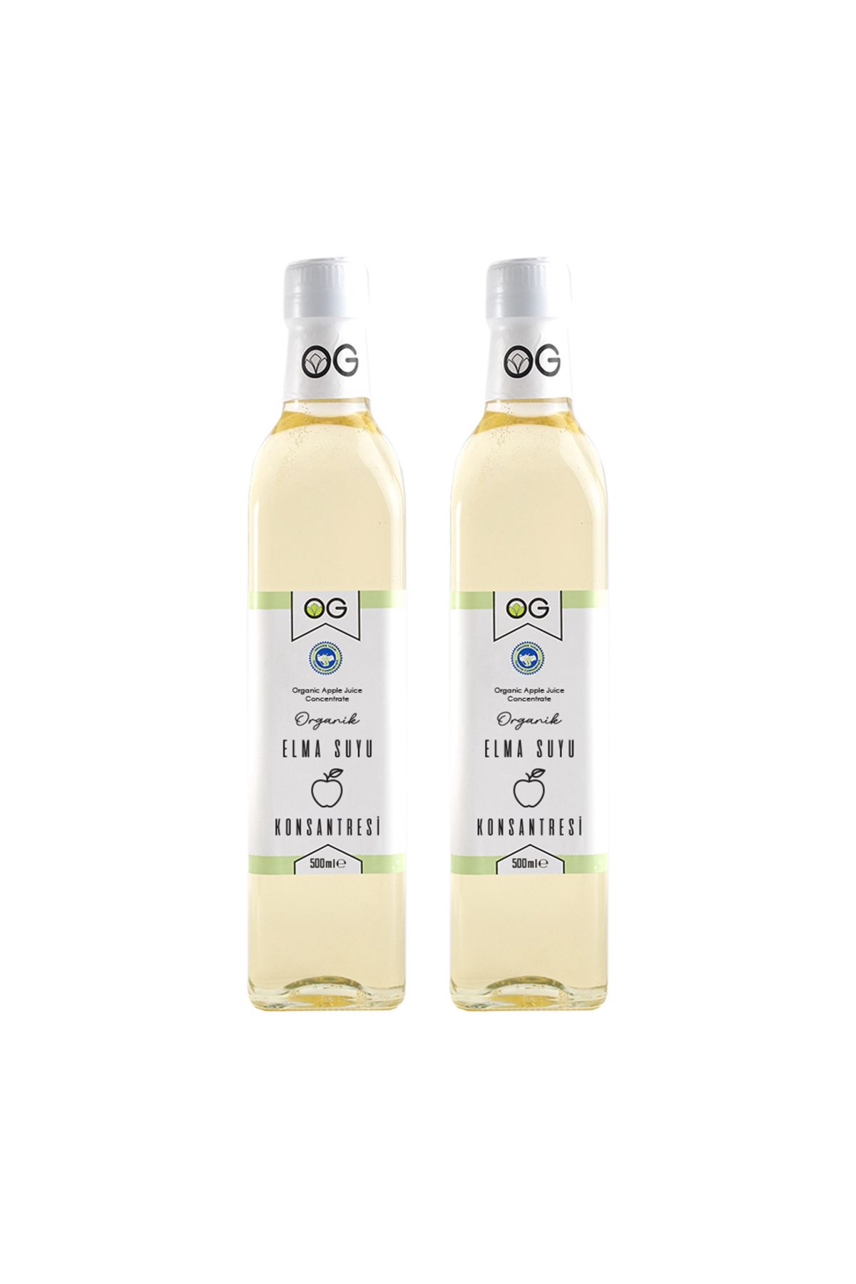 2'li Organik Elma Suyu Konsantresi 500 ML