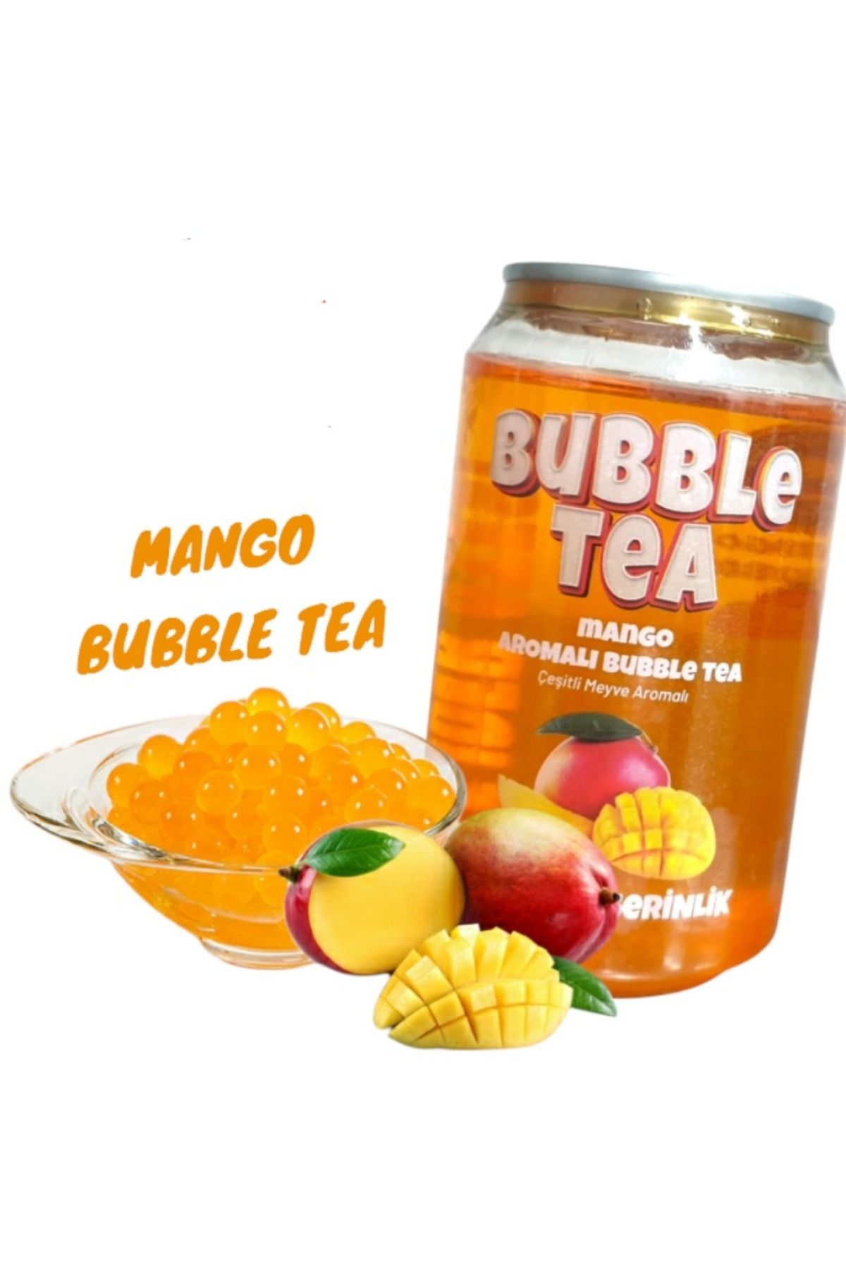 2 Ürün Bir Arada Mango Ve Çilek 2 X 250 Gr.- Bubble Tea Incileri - Popping Boba -bubble Tea