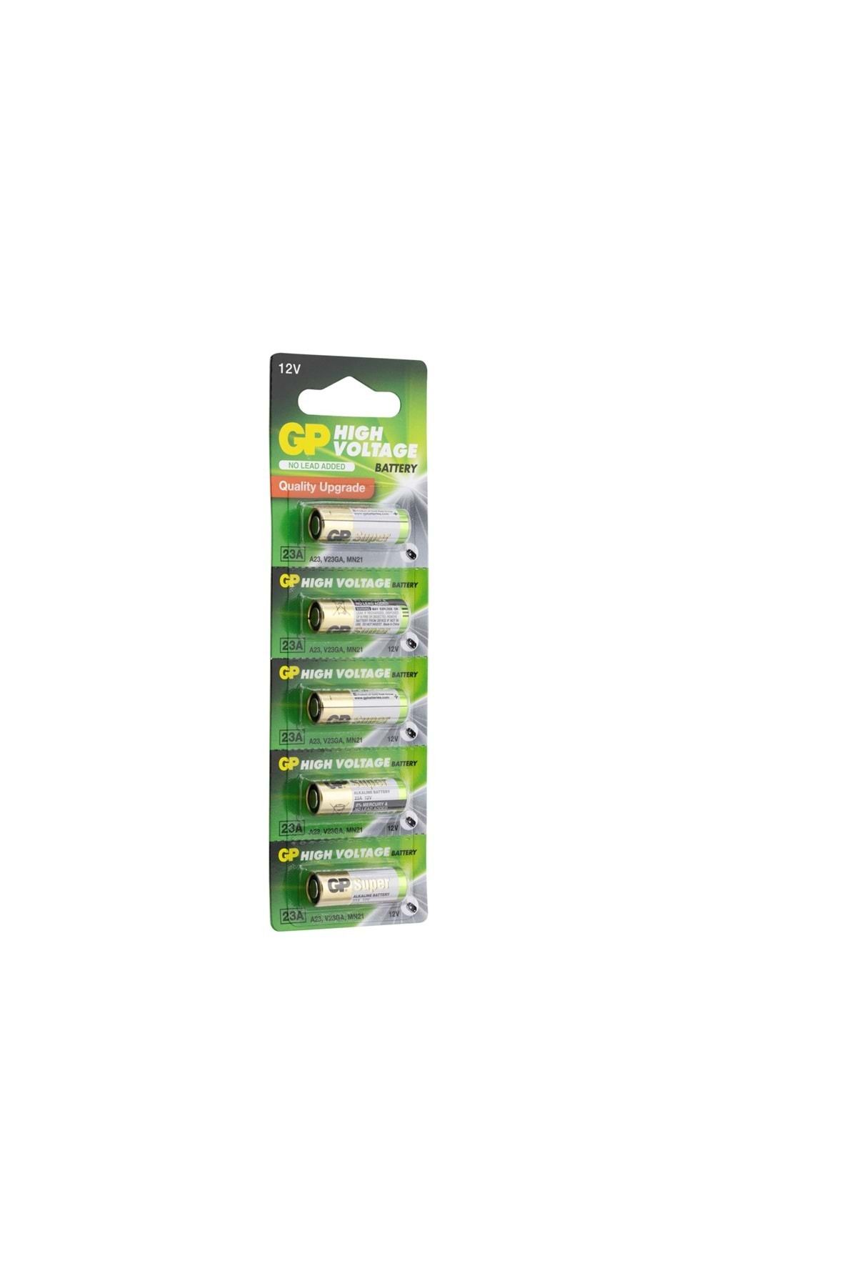 23a-c5 23a 12v Alkalin Spesifik 5'li Paket Pil Kumanda