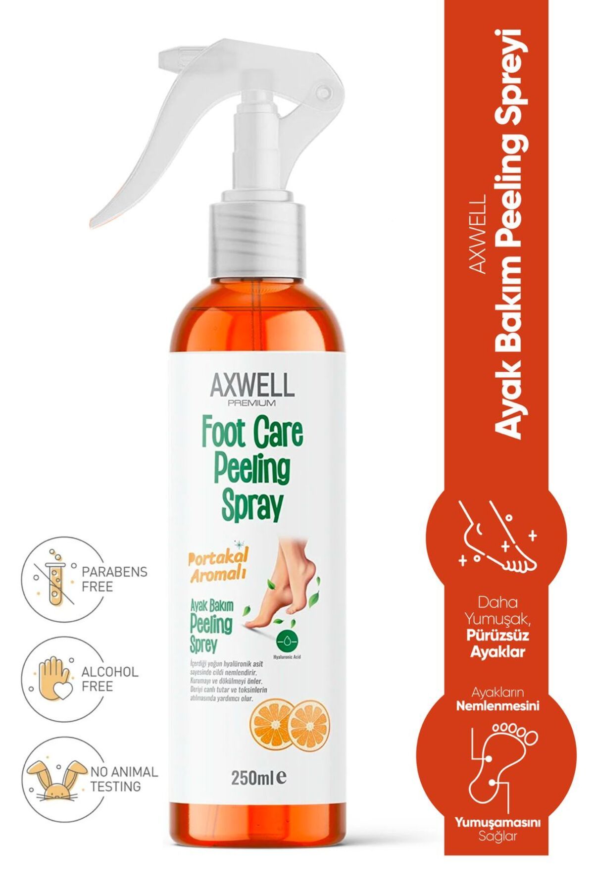 Ölü Deri Ve Çatlaklar İçin Portakal Aromalı Bakım Maskesi 250 mL Wonder Foot Mask