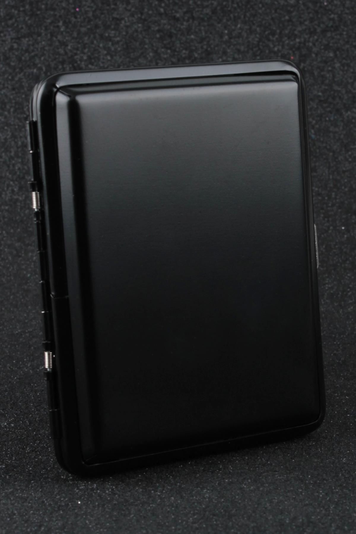 Siyah Mat Metal Sigara Tabakası Smtbkcb003r1