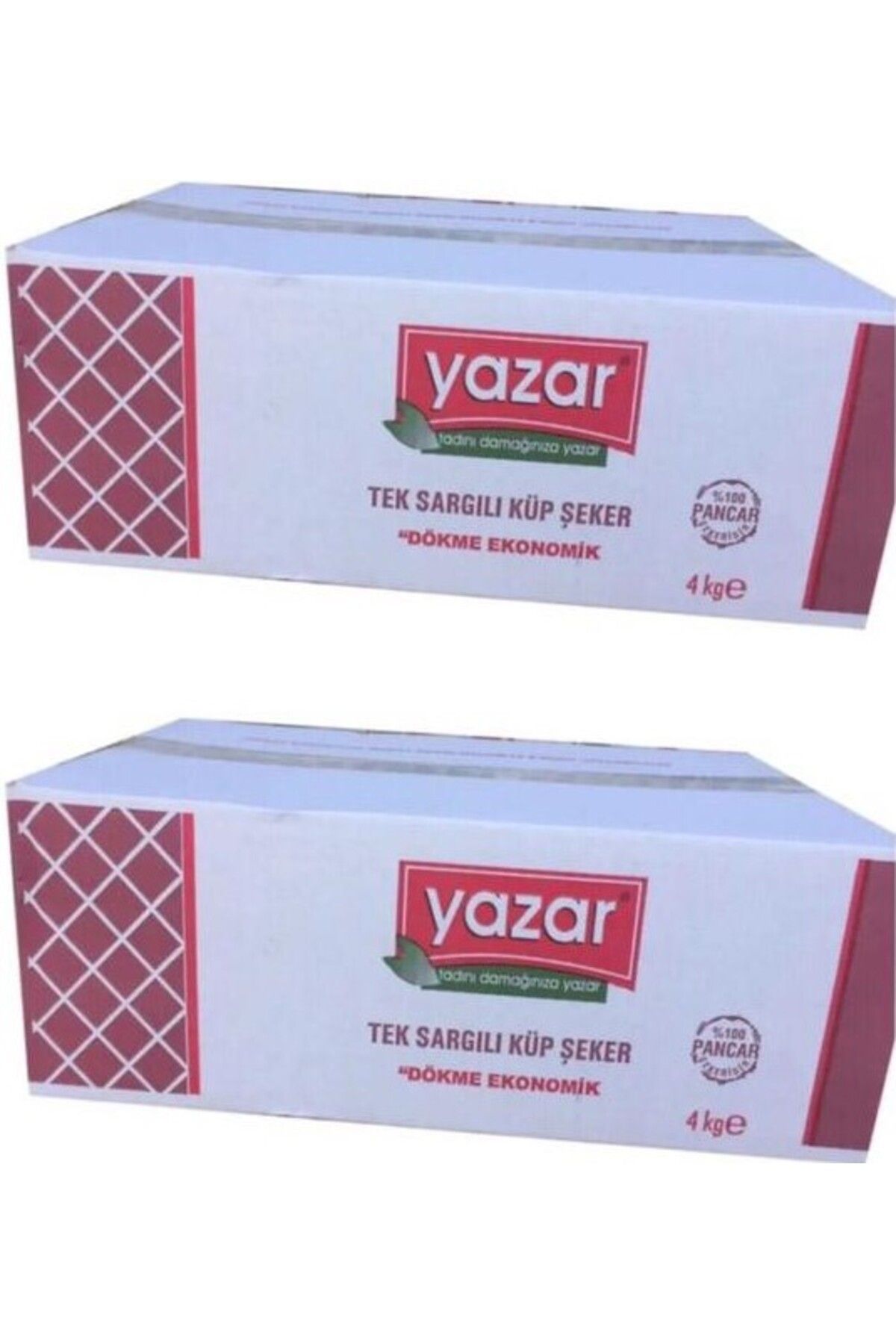 Tek Sargılı Kesme Küp Şeker 4 Kg. X 2 Adet