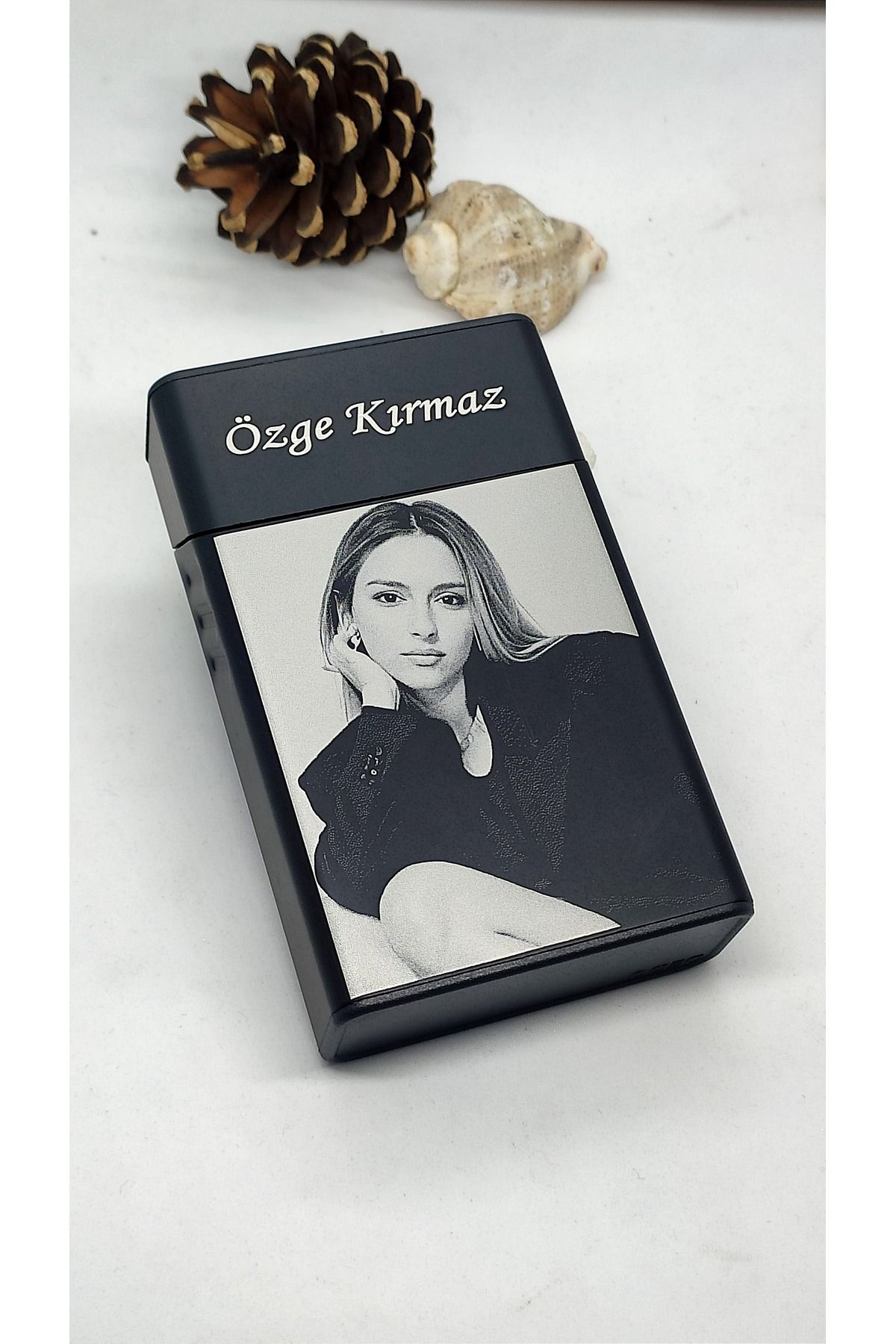 Kişiye Özel Resim - Yazı - Logo Yapılabilir Siyah Şık Trend Sigara Kutusu - Trend Ürün