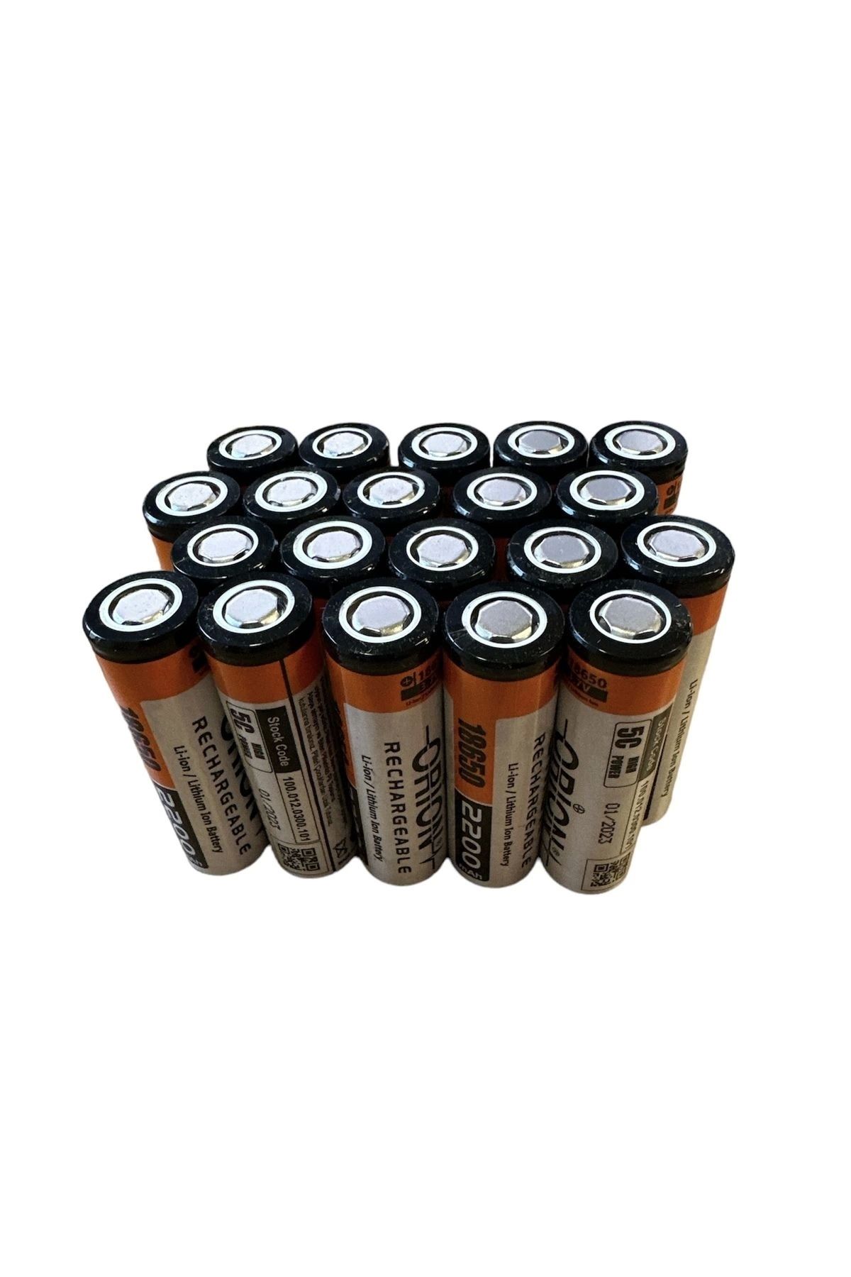20 ADET 18650p 3.7v 2200mah 5c Şarj Edilebilir Pil (5c Anlık 11 Amp)