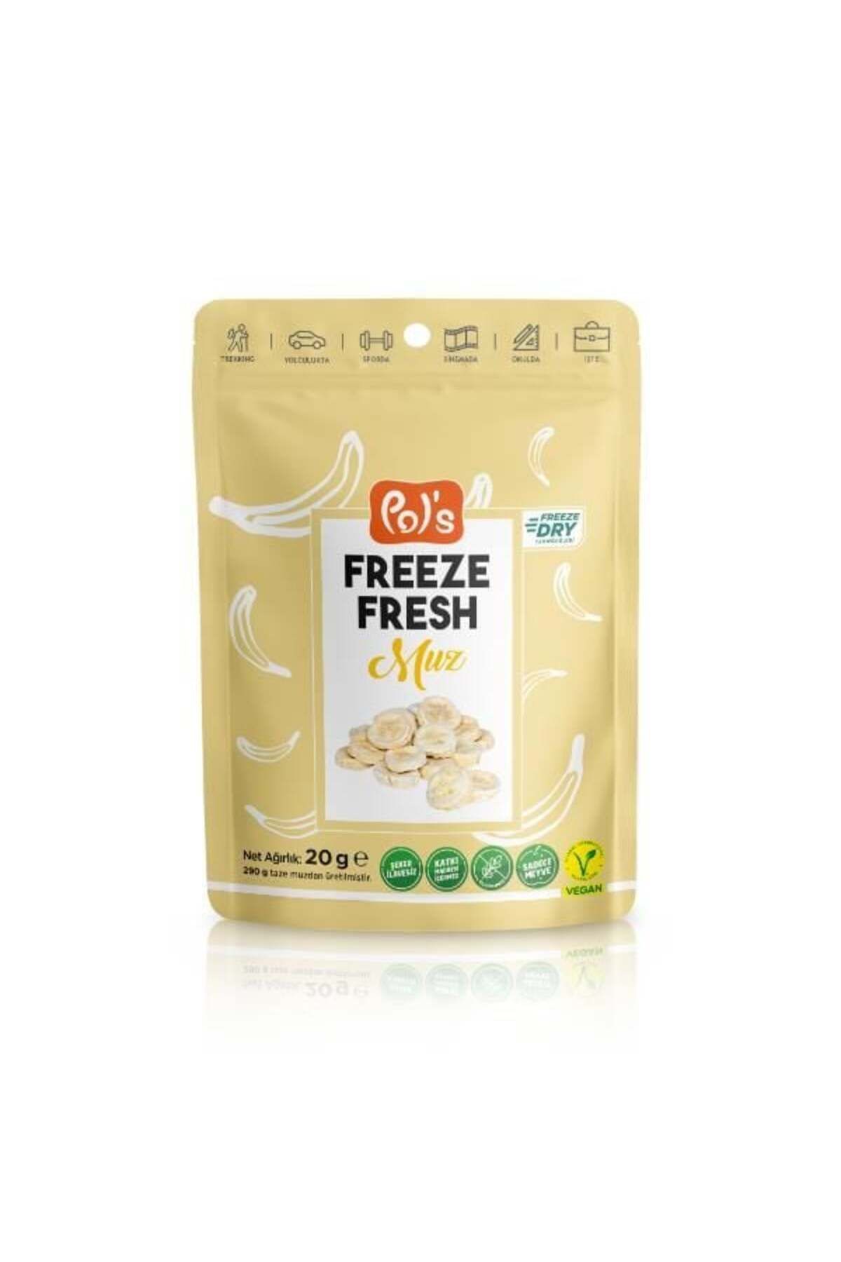 Pol s Freeze Fresh Dondurularak Kurutulmuş Dilim Muz 20gr