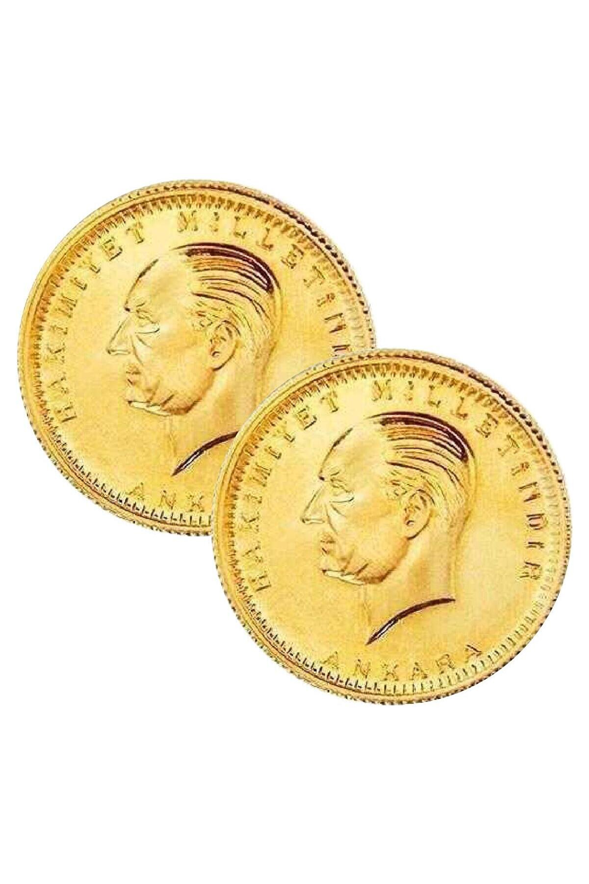 Eski 2 Adet Ata Tam Altın