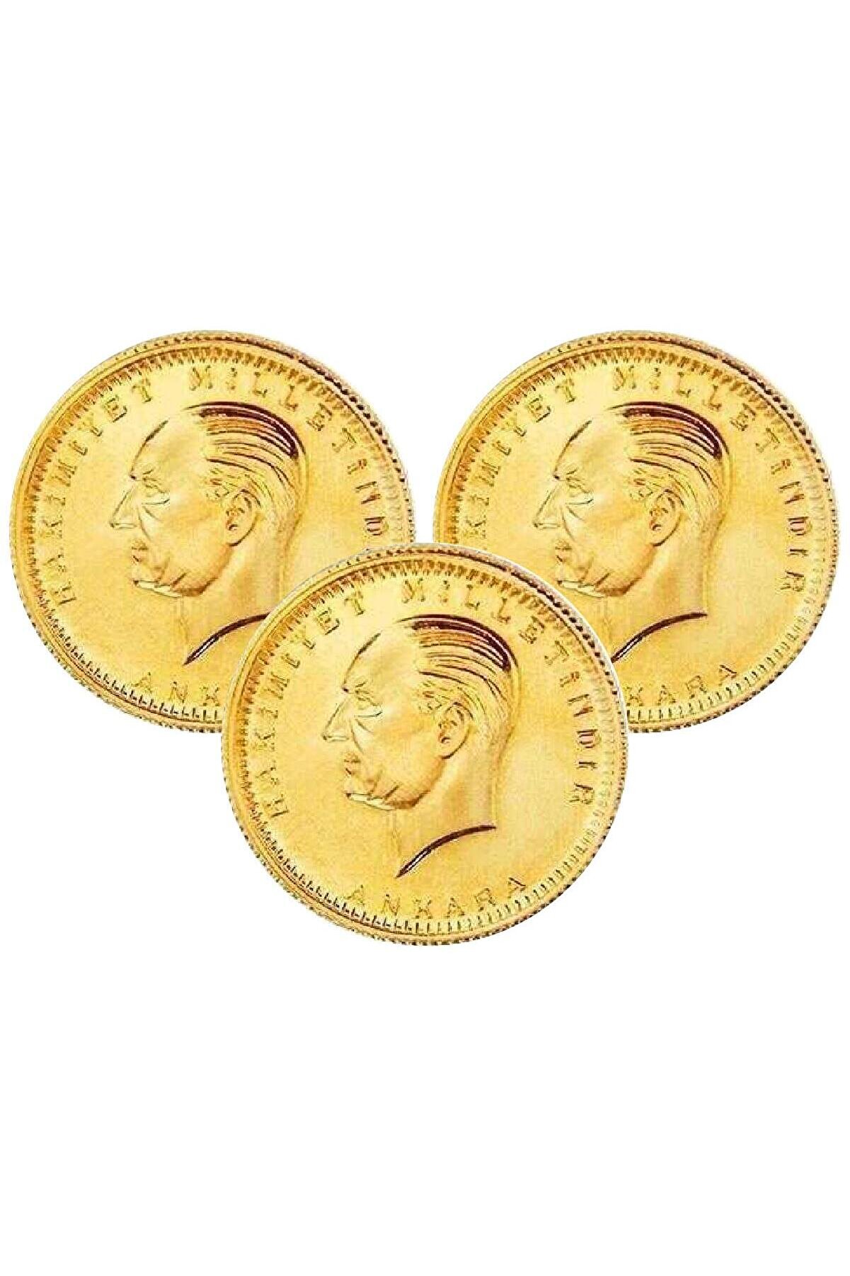 Yeni 3 Adet Ata Tam Altın