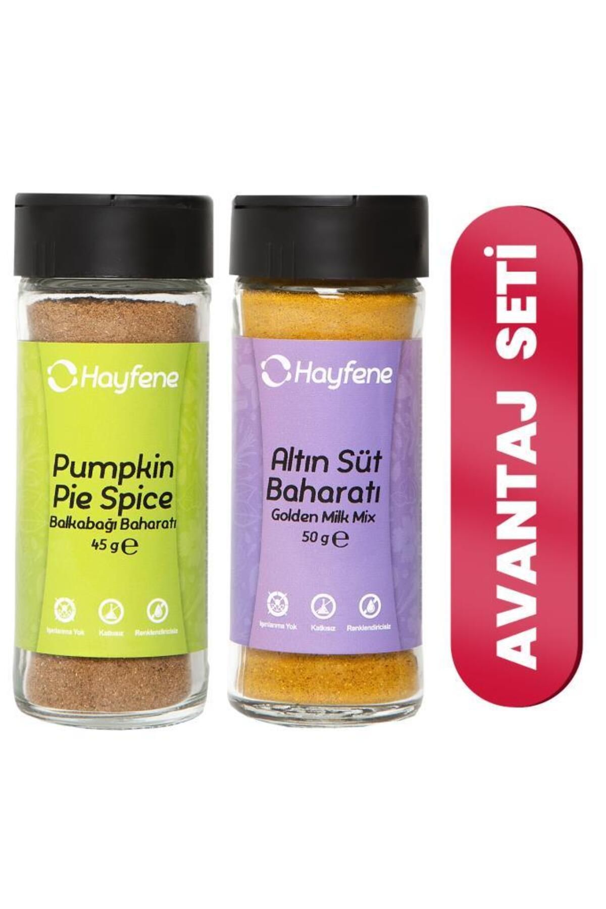 Altın Süt Baharat Karışımı Ve Pumpkin Spice 2'li Baharat Seti