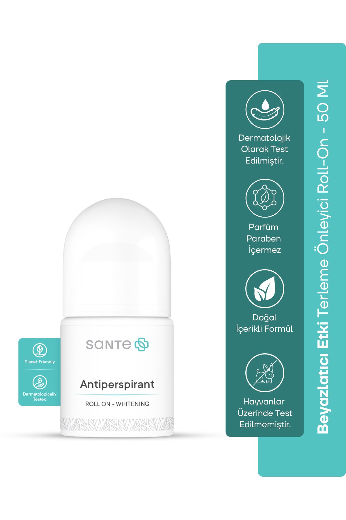Sante Plus Koltuk Altı Beyazlatıcı Terleme Önleyici Antiperspirant Roll-on 50 ml