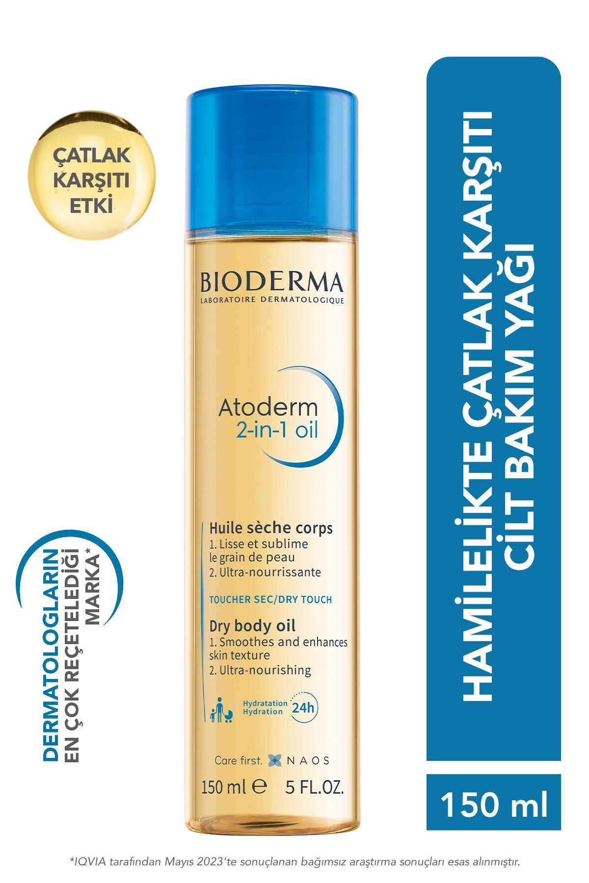 Atoderm 2in 1 Kuru Ve Çok Kuru Ciltler Için Nemlendirici Ve Besleyici Kuru Yağ 150 ml